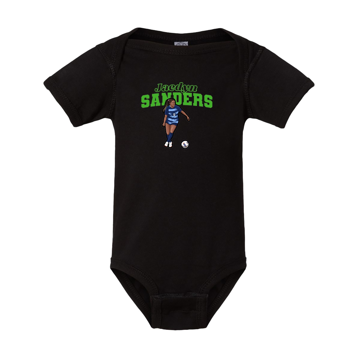 Baby Onesie — Name Arch in Black