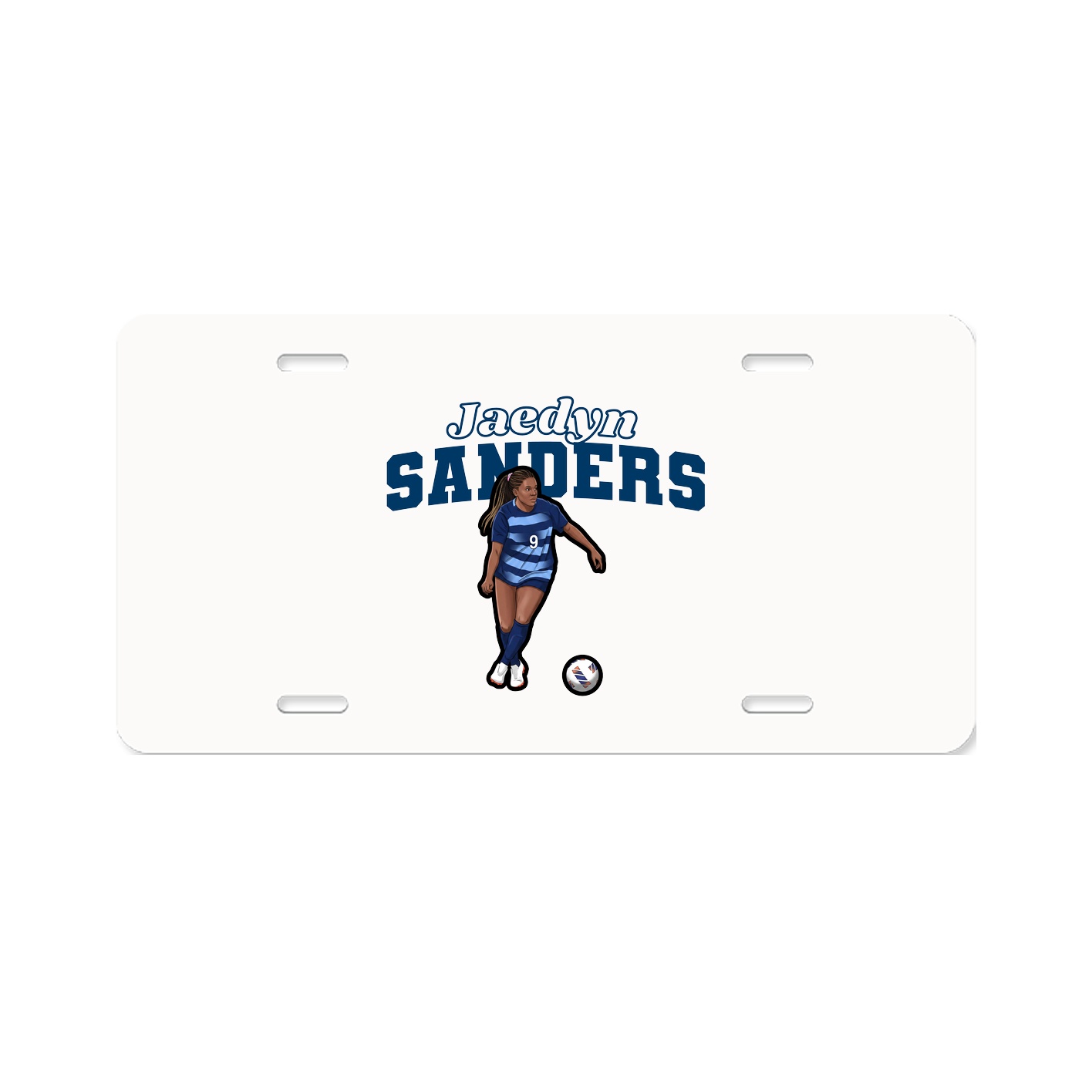 License Plate — Name Arch in Classic