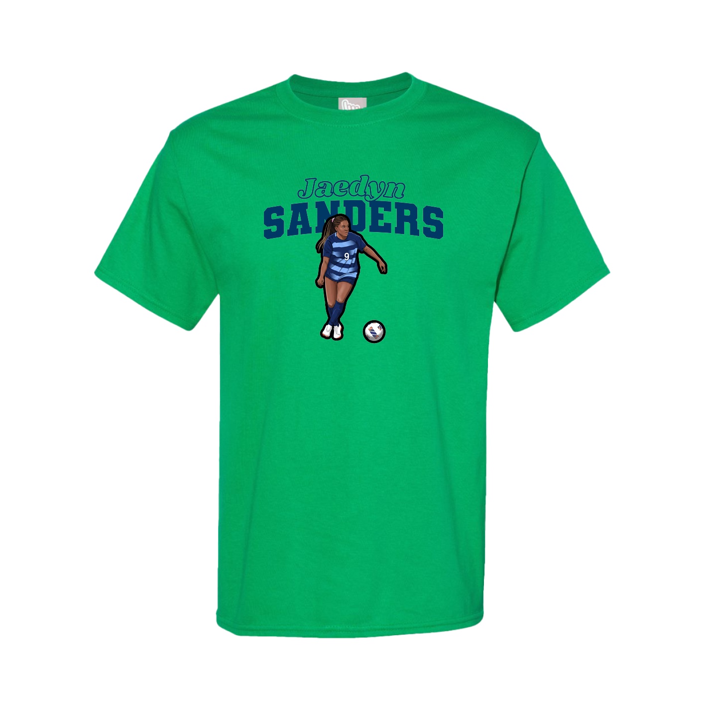 Youth Tee — Name Arch in Green