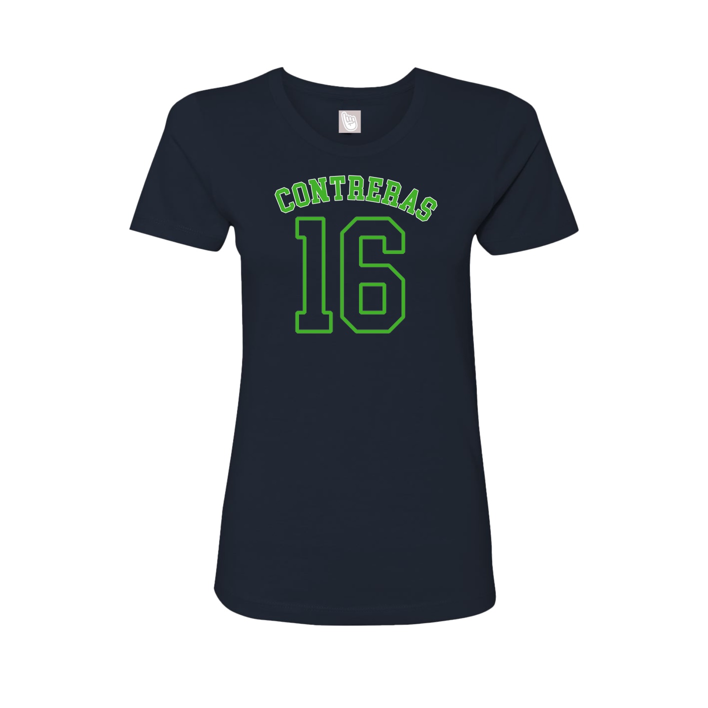 Fitted Women's Tee — Shirsey Arch in Navy
