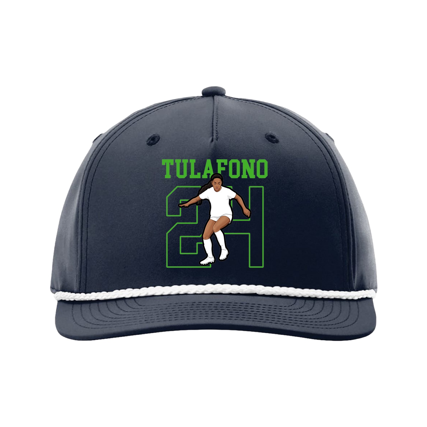 Five-Panel Classic Rope Cap — Shirsey in Navy