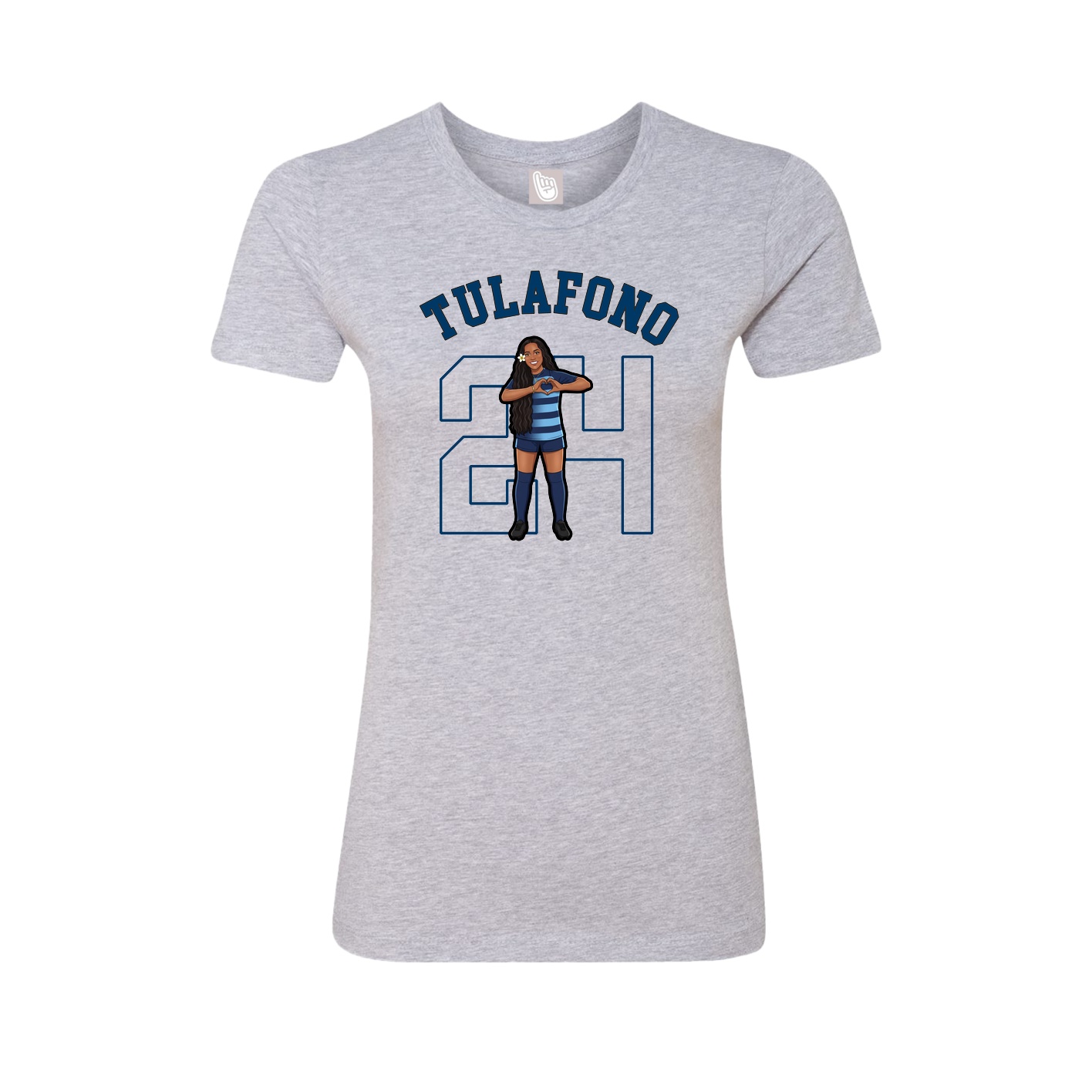 Fitted Women's Tee — Shirsey Arch in Grey
