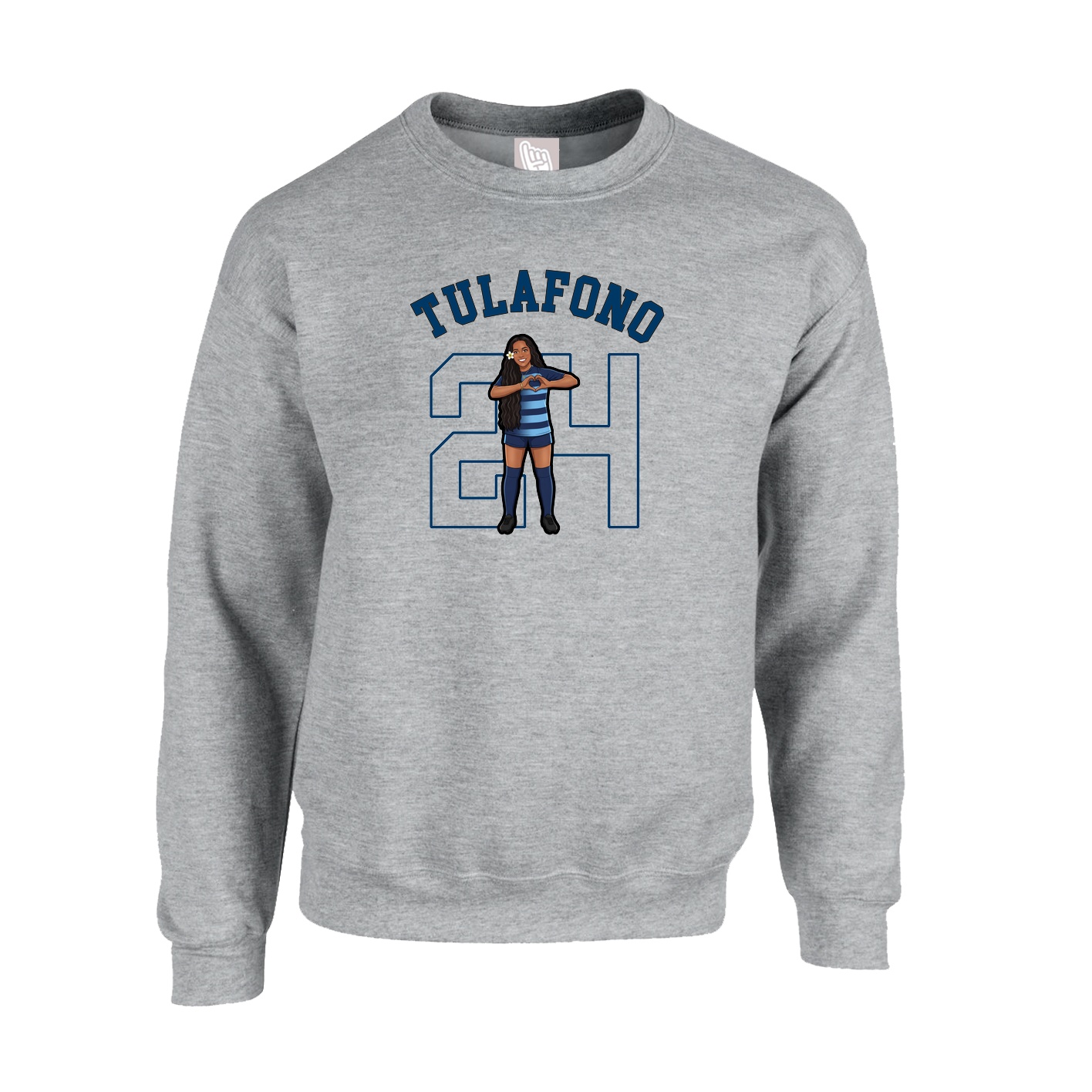 Fleece Crew — Shirsey Arch in Grey