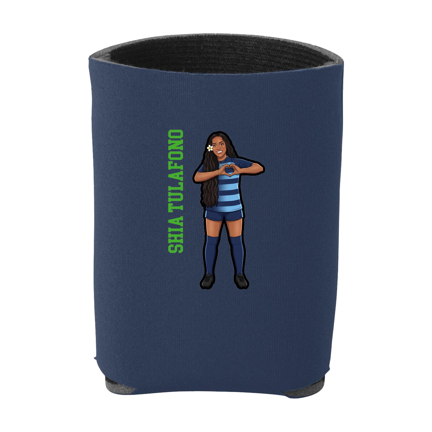 Can Holder — Name Vertical in Navy