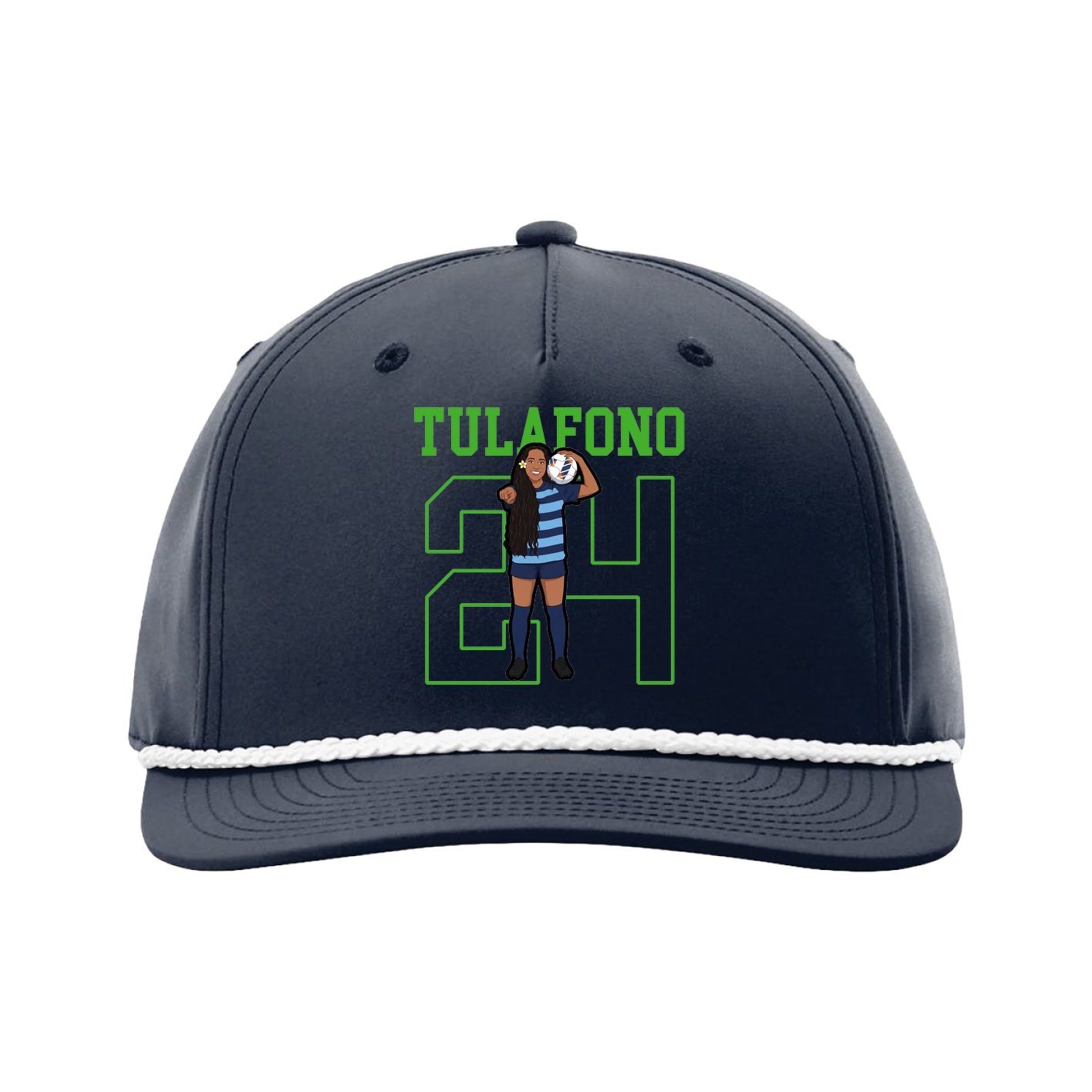 Five-Panel Classic Rope Cap — Shirsey in Navy
