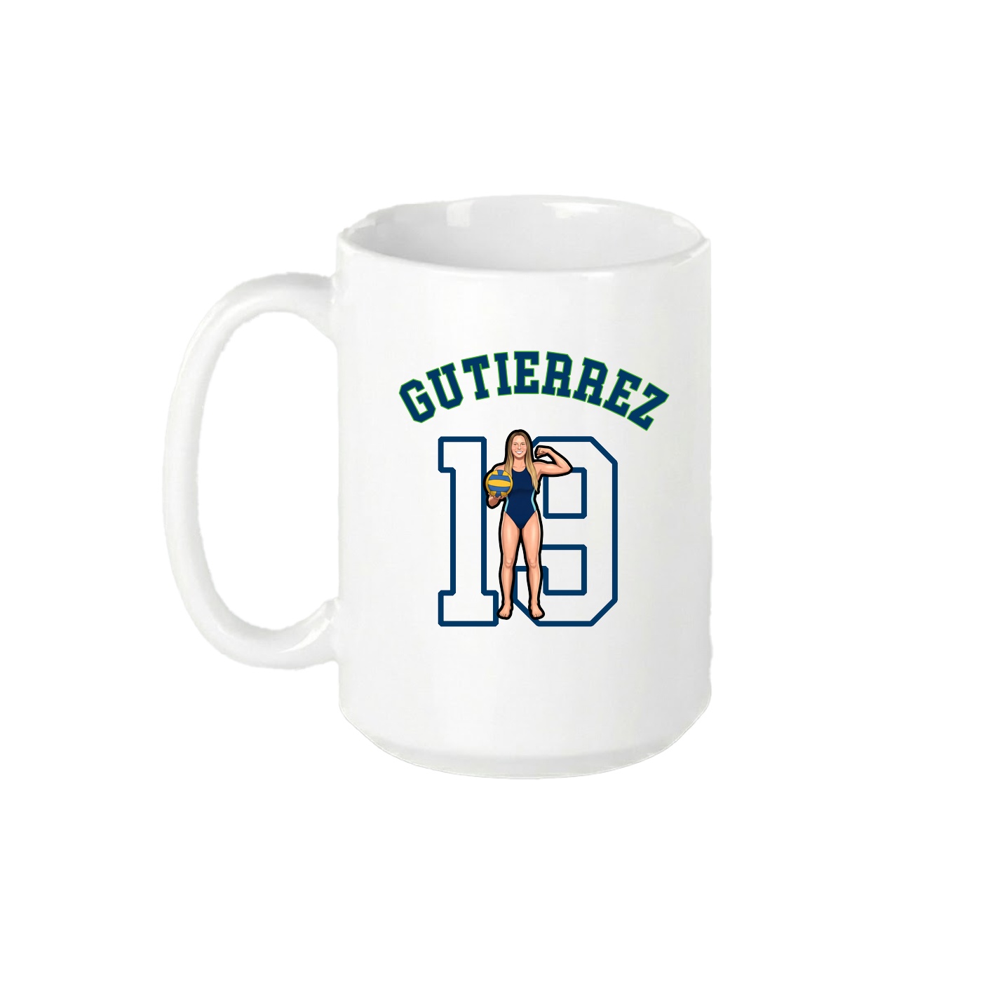 15oz Coffee Mug — Shirsey Arch in White