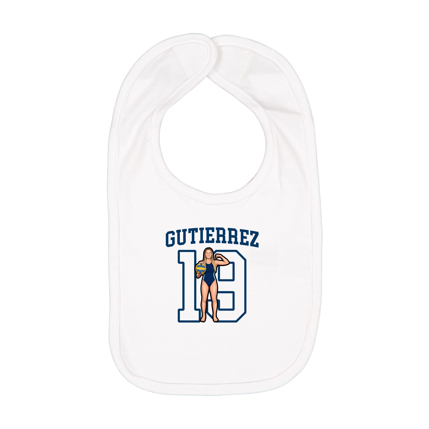 Infant Bib — Shirsey in White
