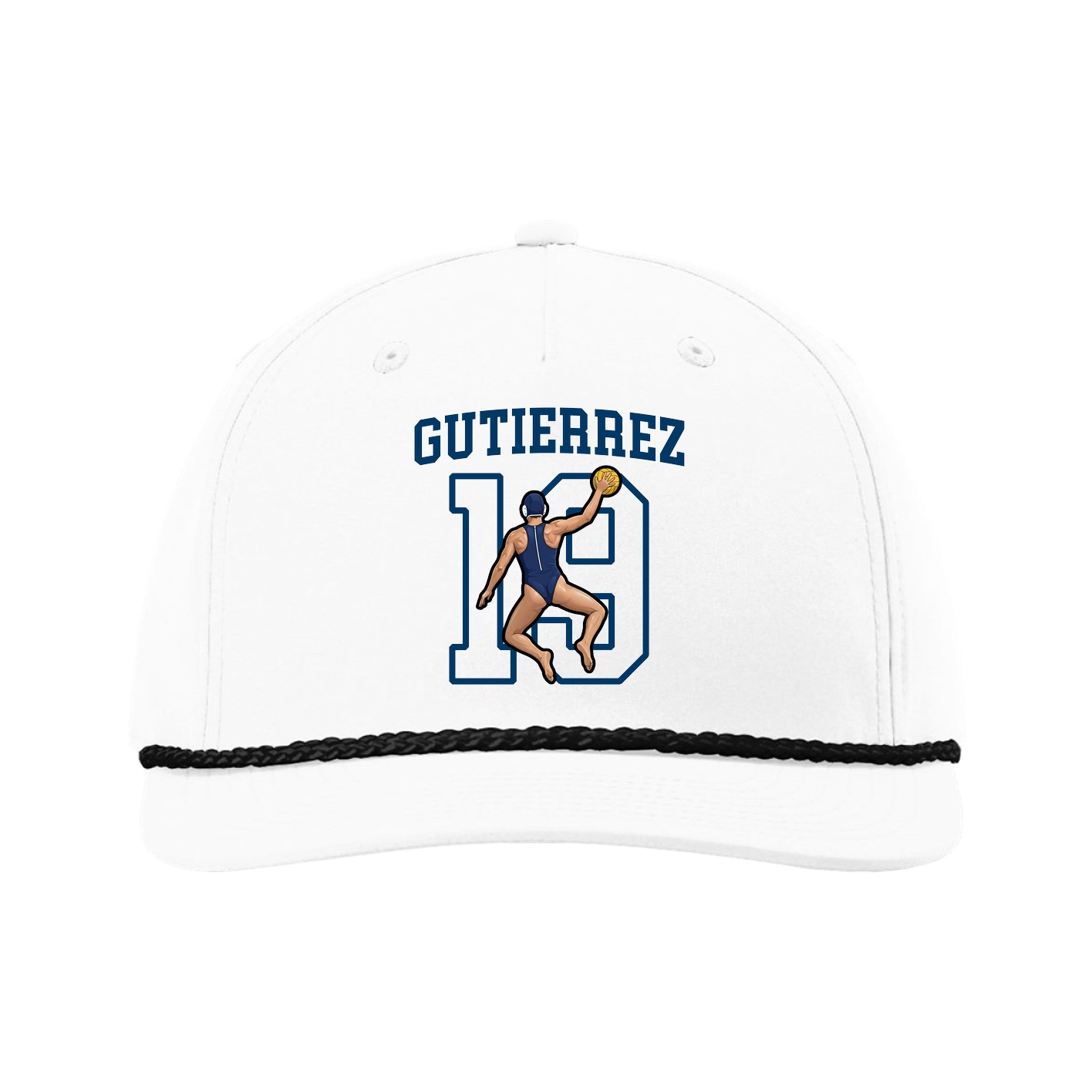 Five-Panel Classic Rope Cap — Shirsey in White