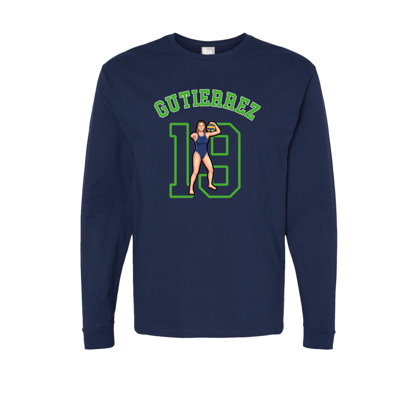 Long Sleeve Tee — Shirsey Arch in Navy
