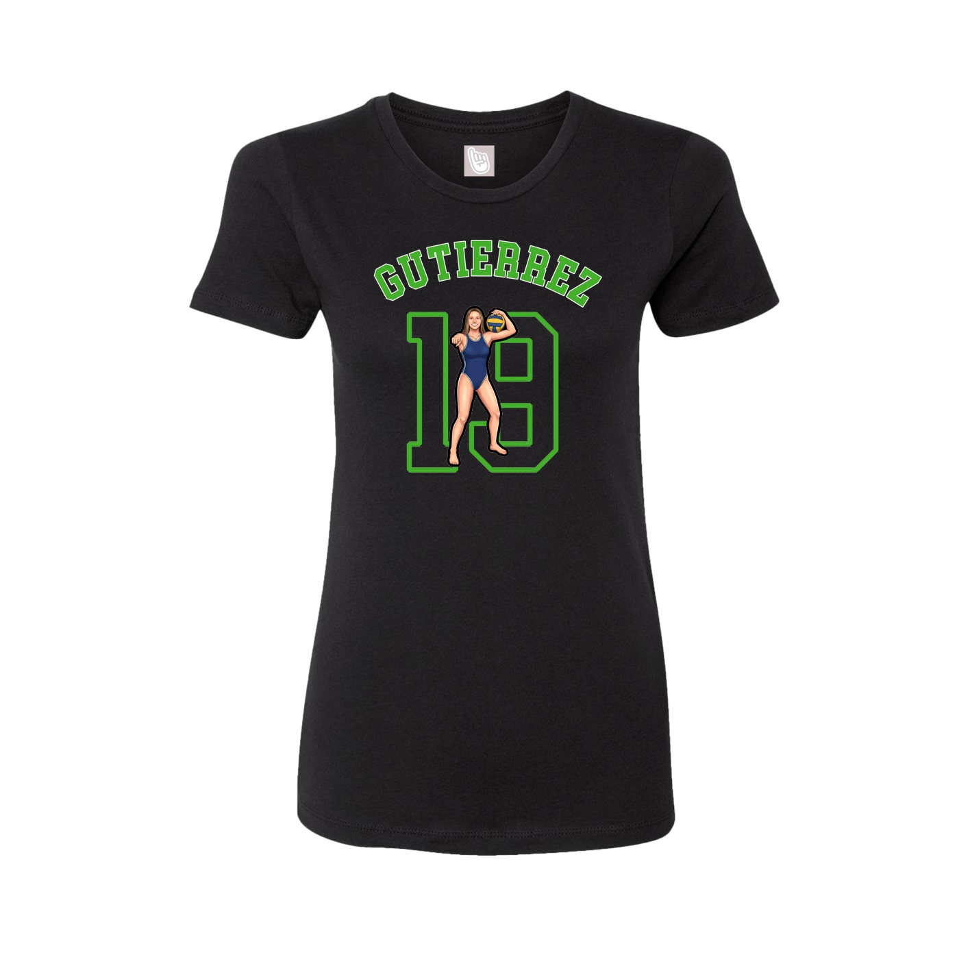 Fitted Women's Tee — Shirsey Arch in Black