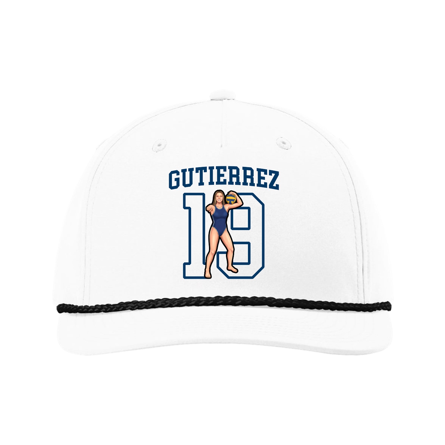 Five-Panel Classic Rope Cap — Shirsey in White