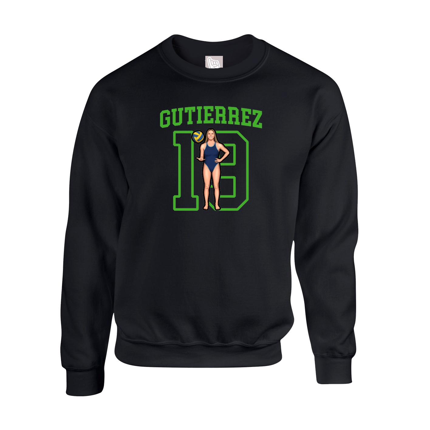 Fleece Crew — Shirsey in Black