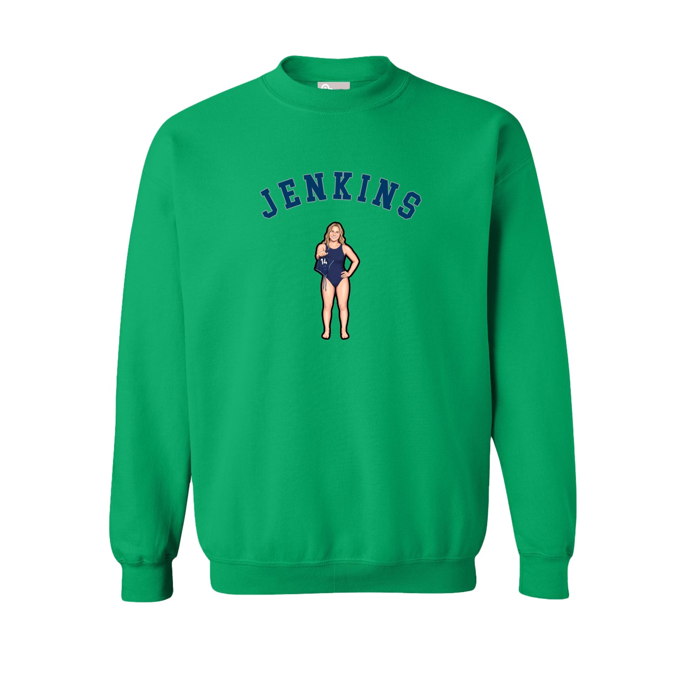 Fleece Crew — Shirsey Arch in Green