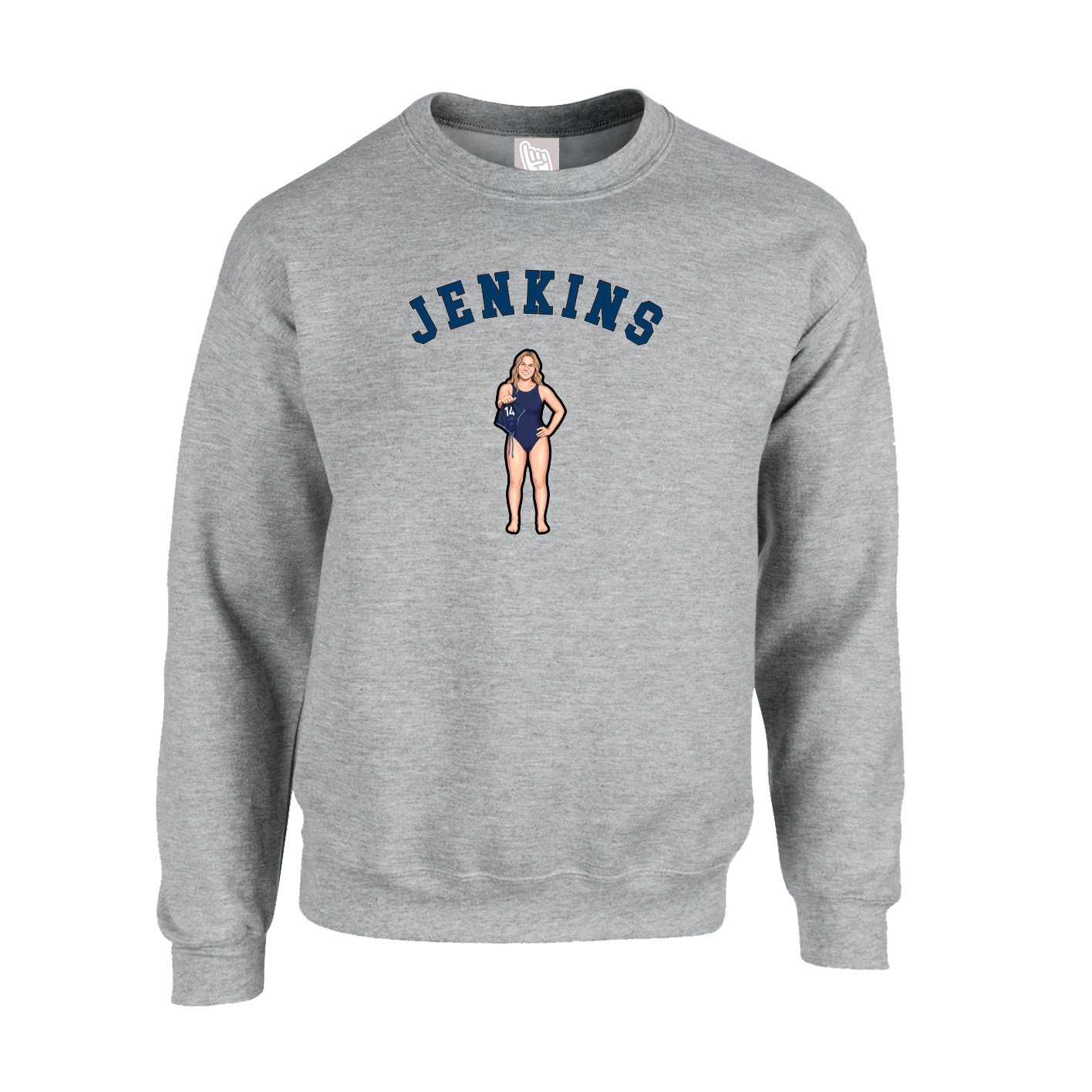 Fleece Crew — Shirsey Arch in Grey