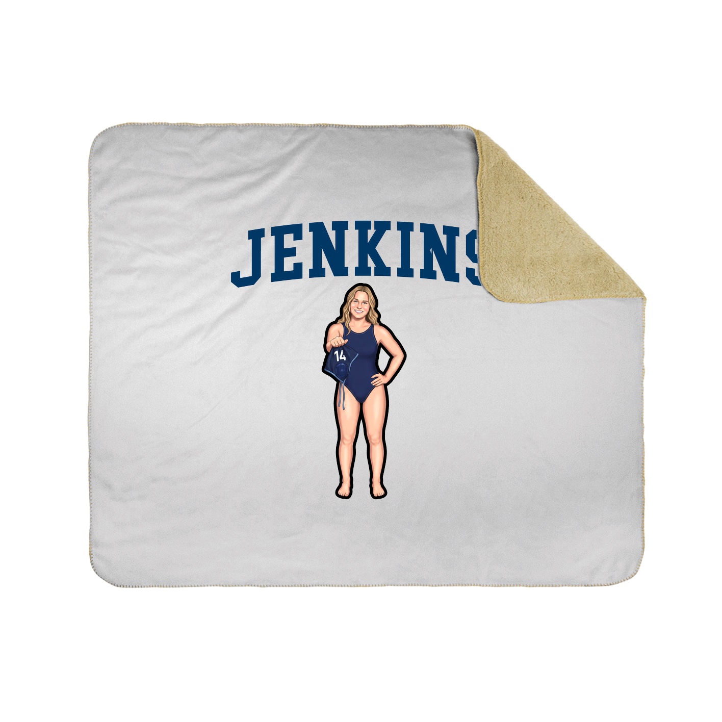 Throw Blanket — Shirsey in White