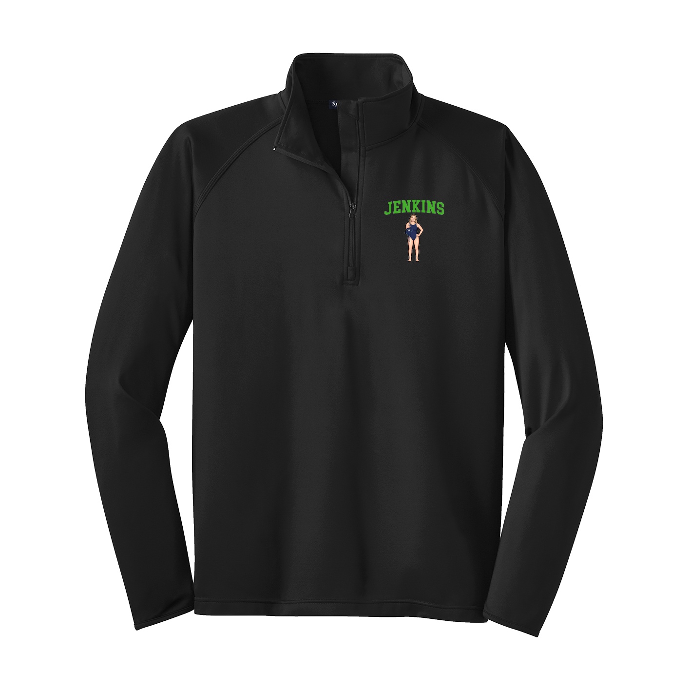 Q-Zip Pullover — Shirsey in Black