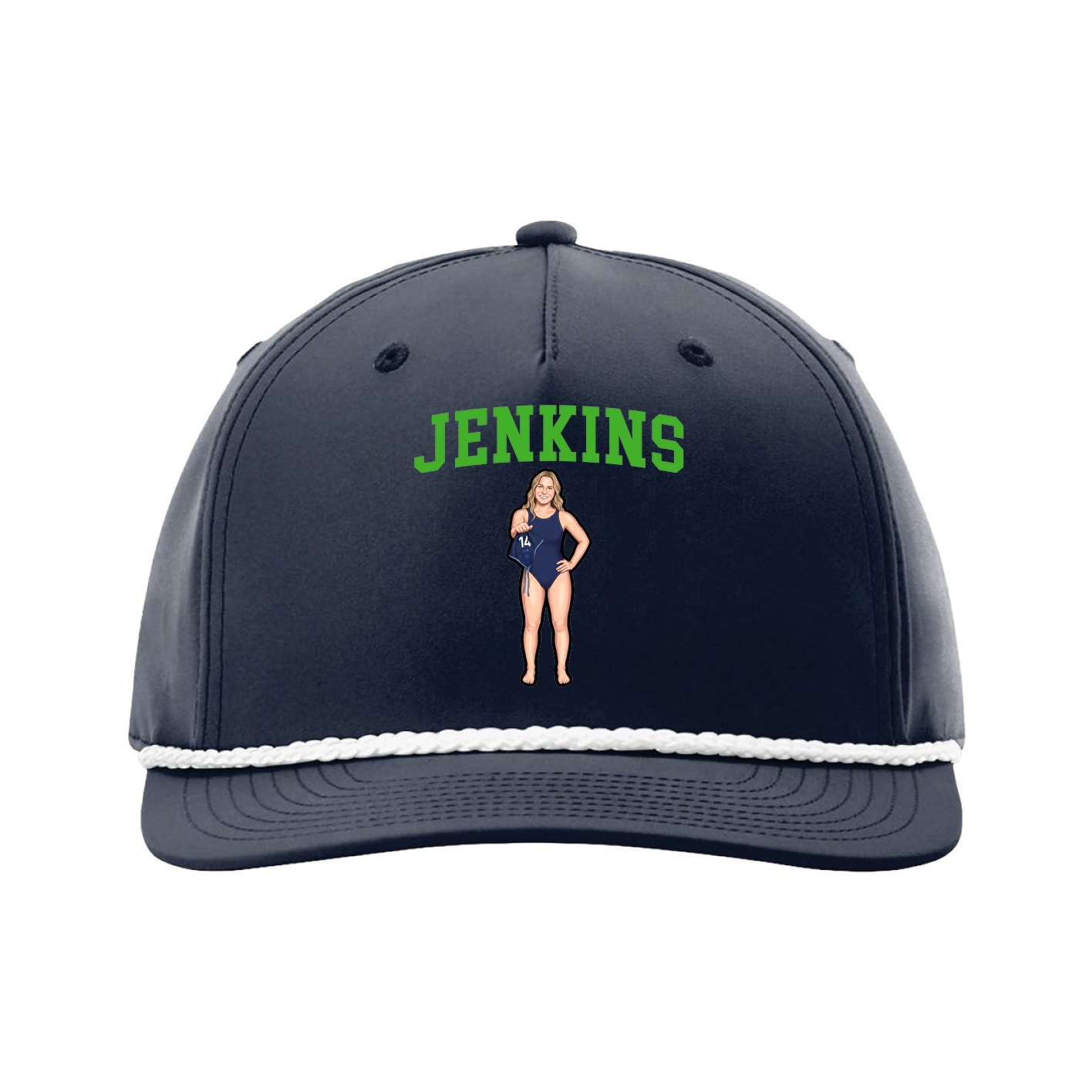 Five-Panel Classic Rope Cap — Shirsey in Navy