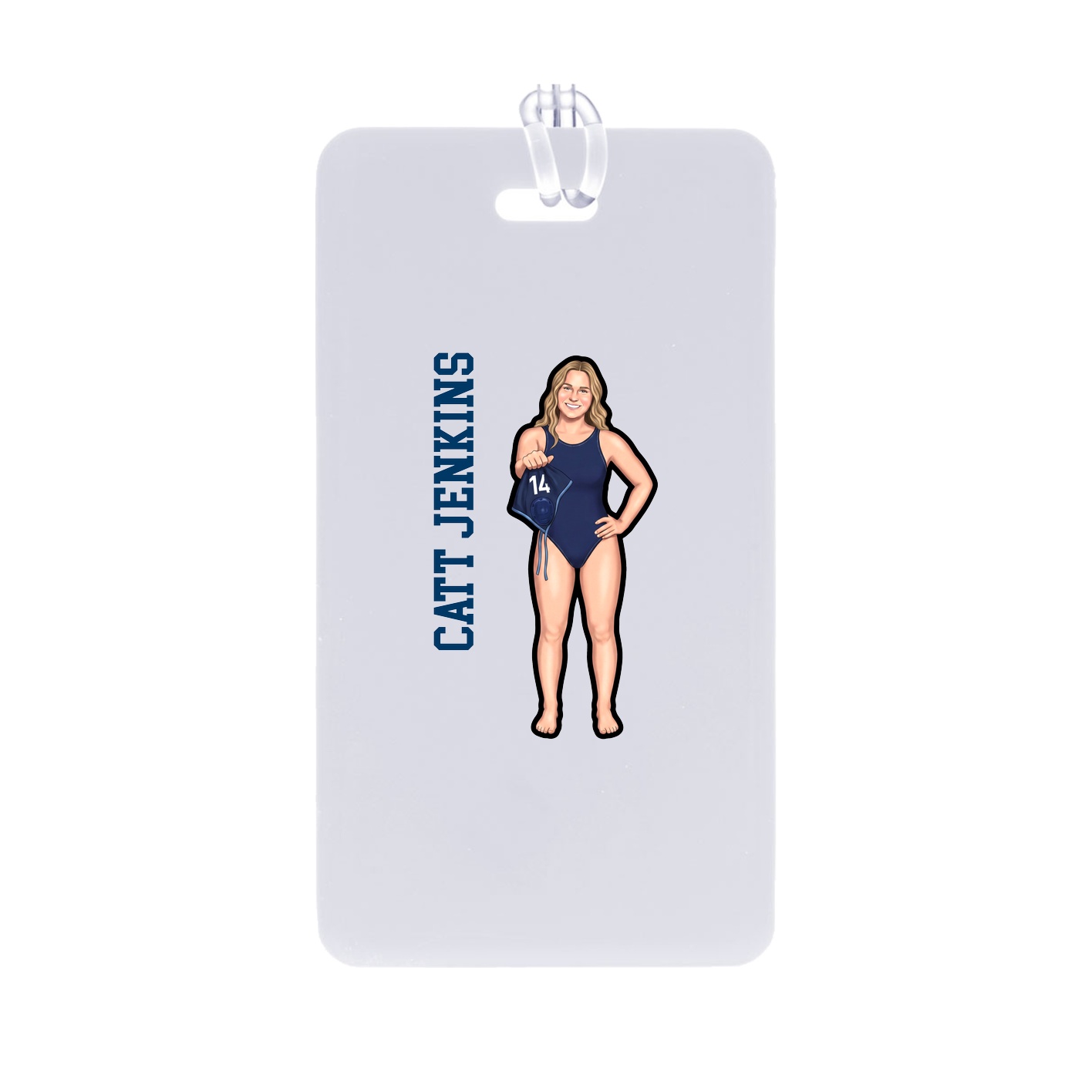 Bag Tag — Name Vertical in Classic