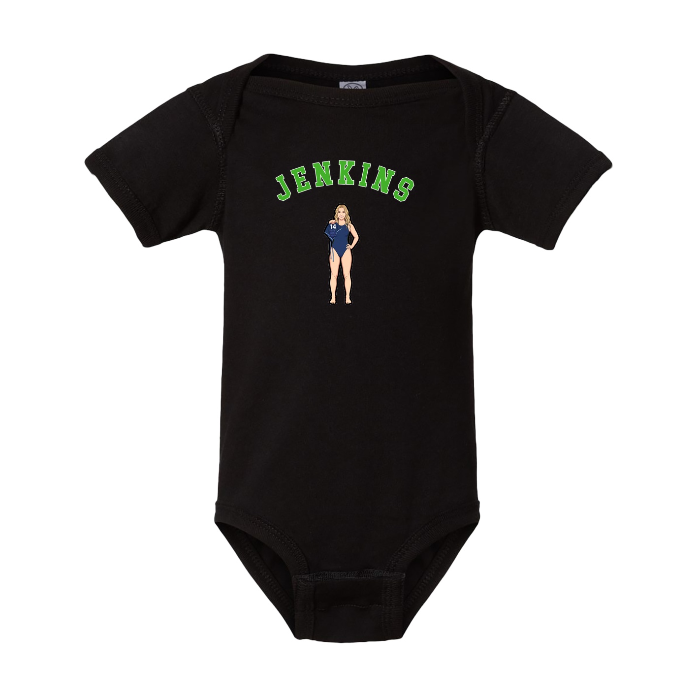Baby Onesie — Shirsey Arch in Black