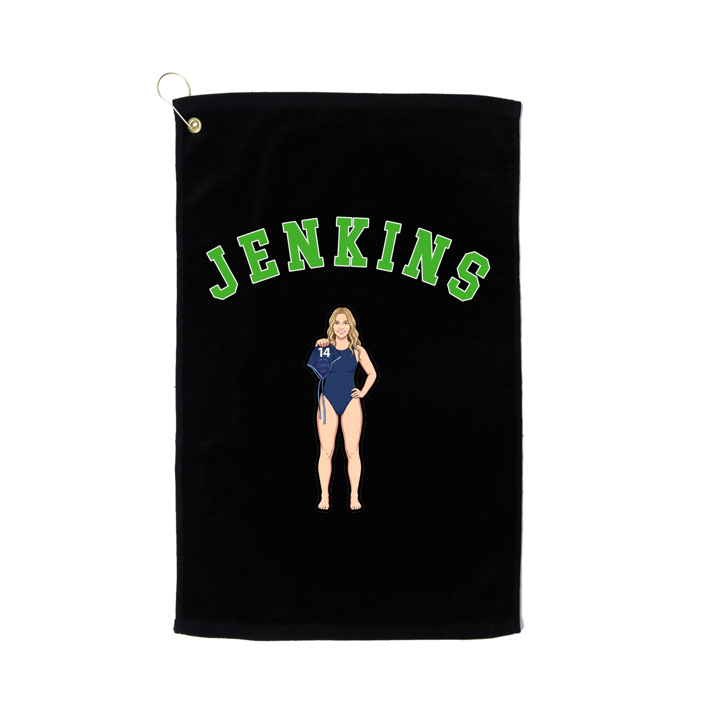 Golf Towel — Shirsey Arch in Black