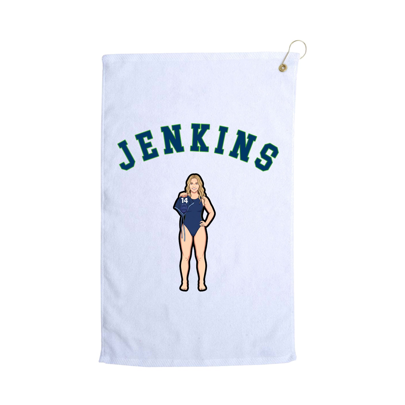 Golf Towel — Shirsey Arch in White