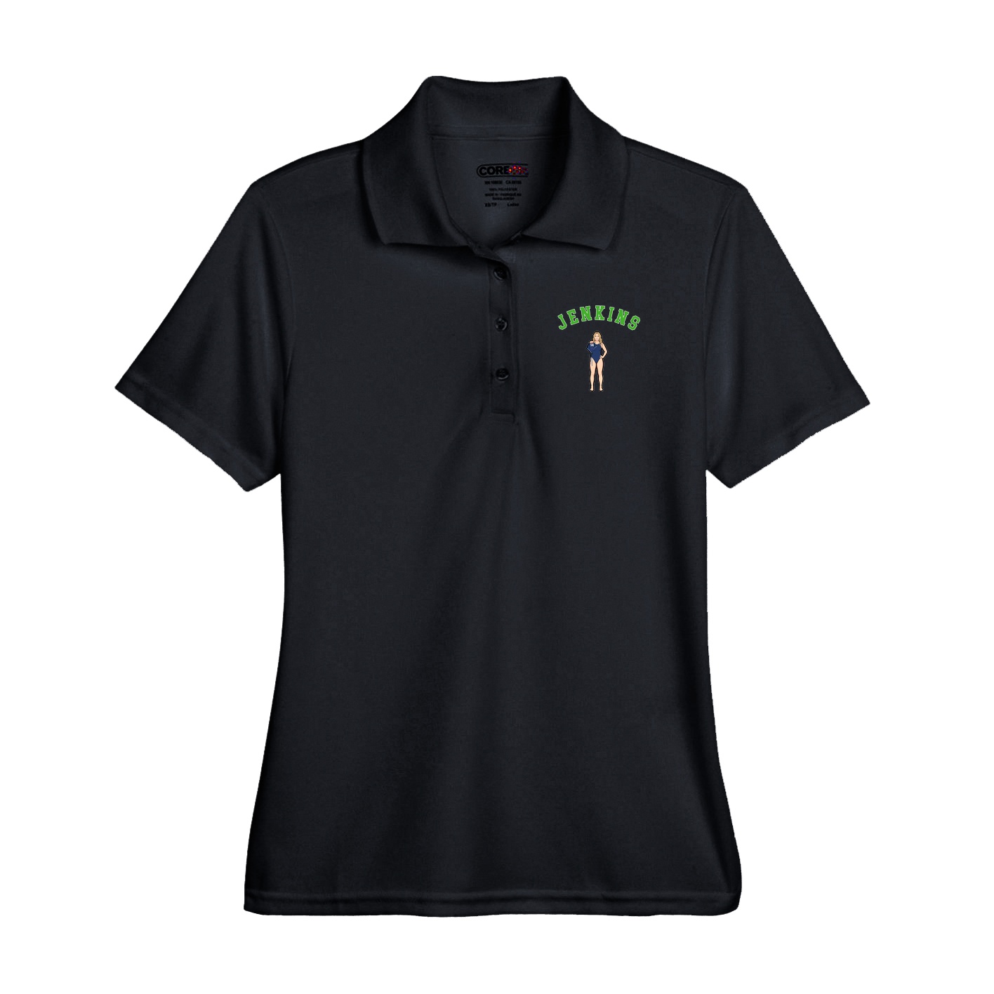 Performance Polo — Shirsey Arch in Black