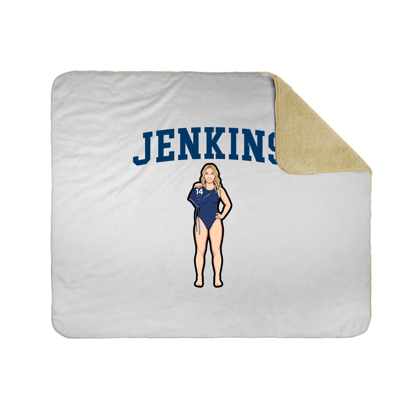 Throw Blanket — Shirsey in White