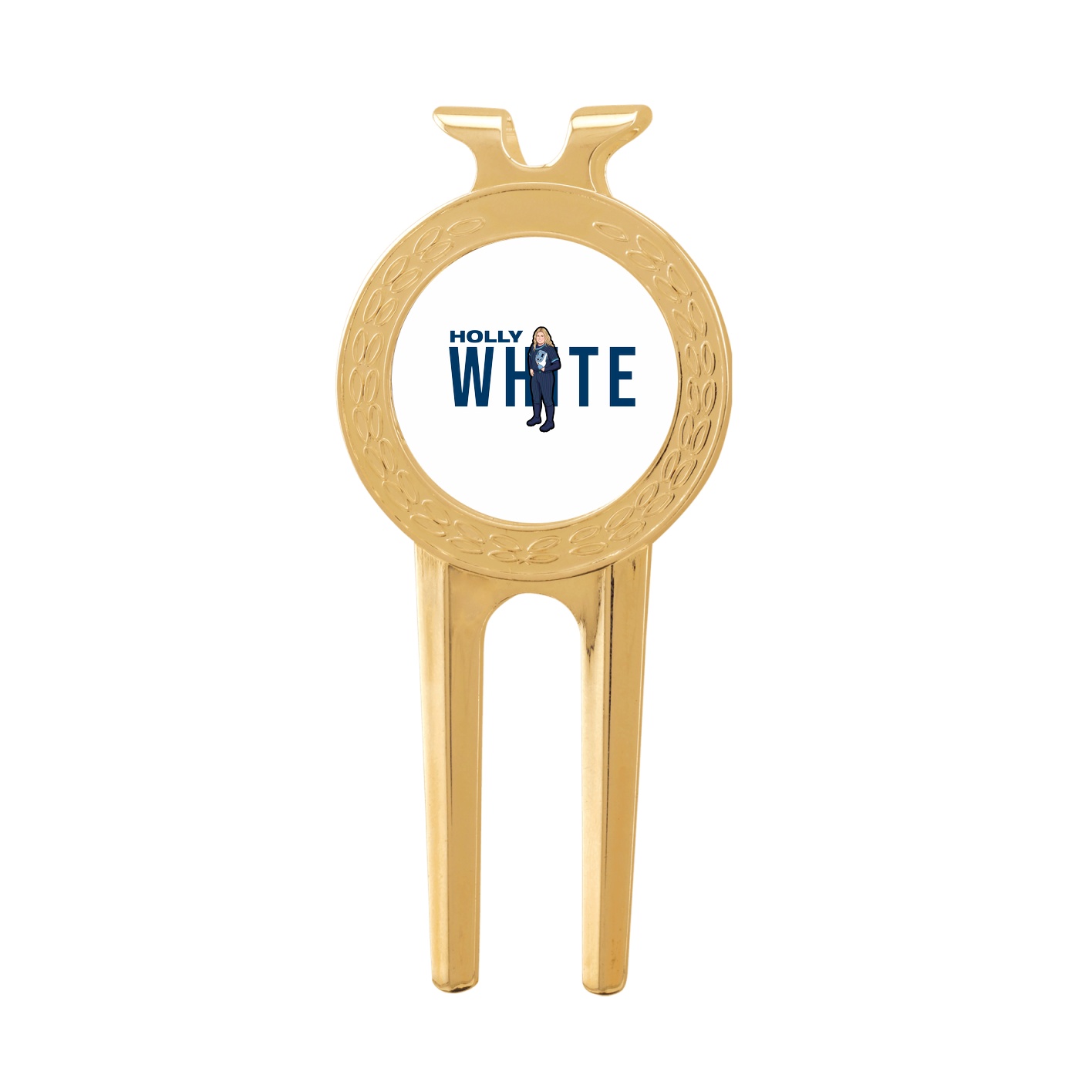 Divot Tool with Ball Marker — Player Name in Classic