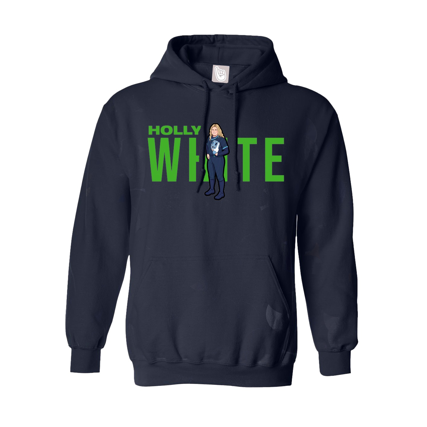 Hoodie — Player Name in Navy