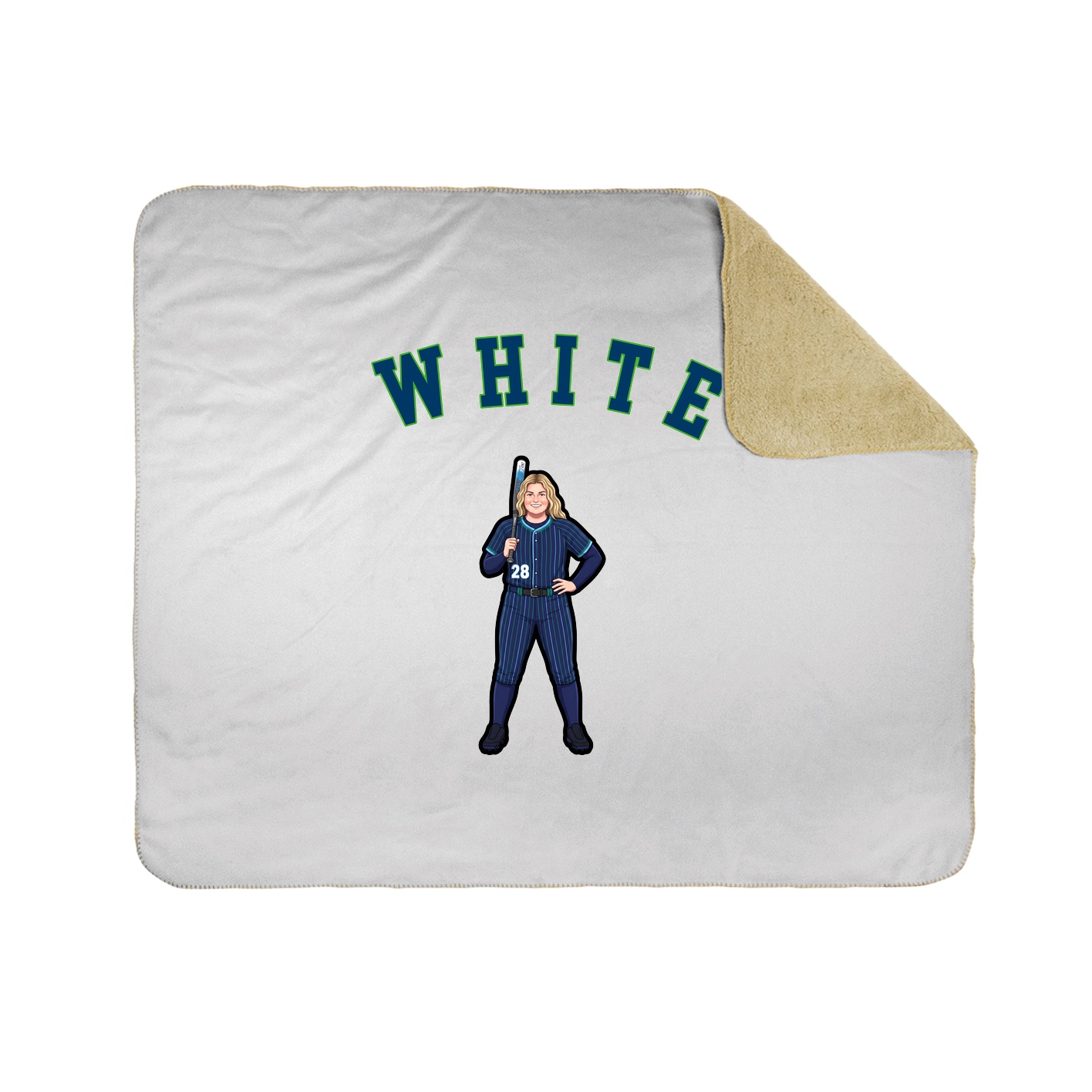 Throw Blanket — Shirsey Arch in White