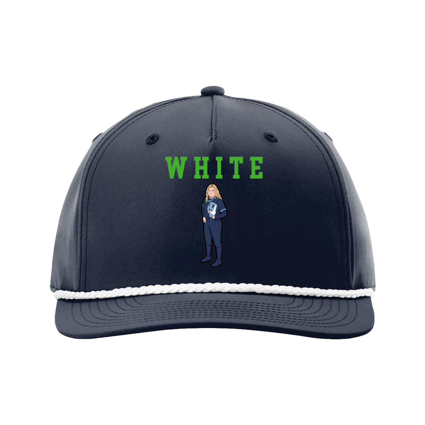 Five-Panel Classic Rope Cap — Shirsey in Navy