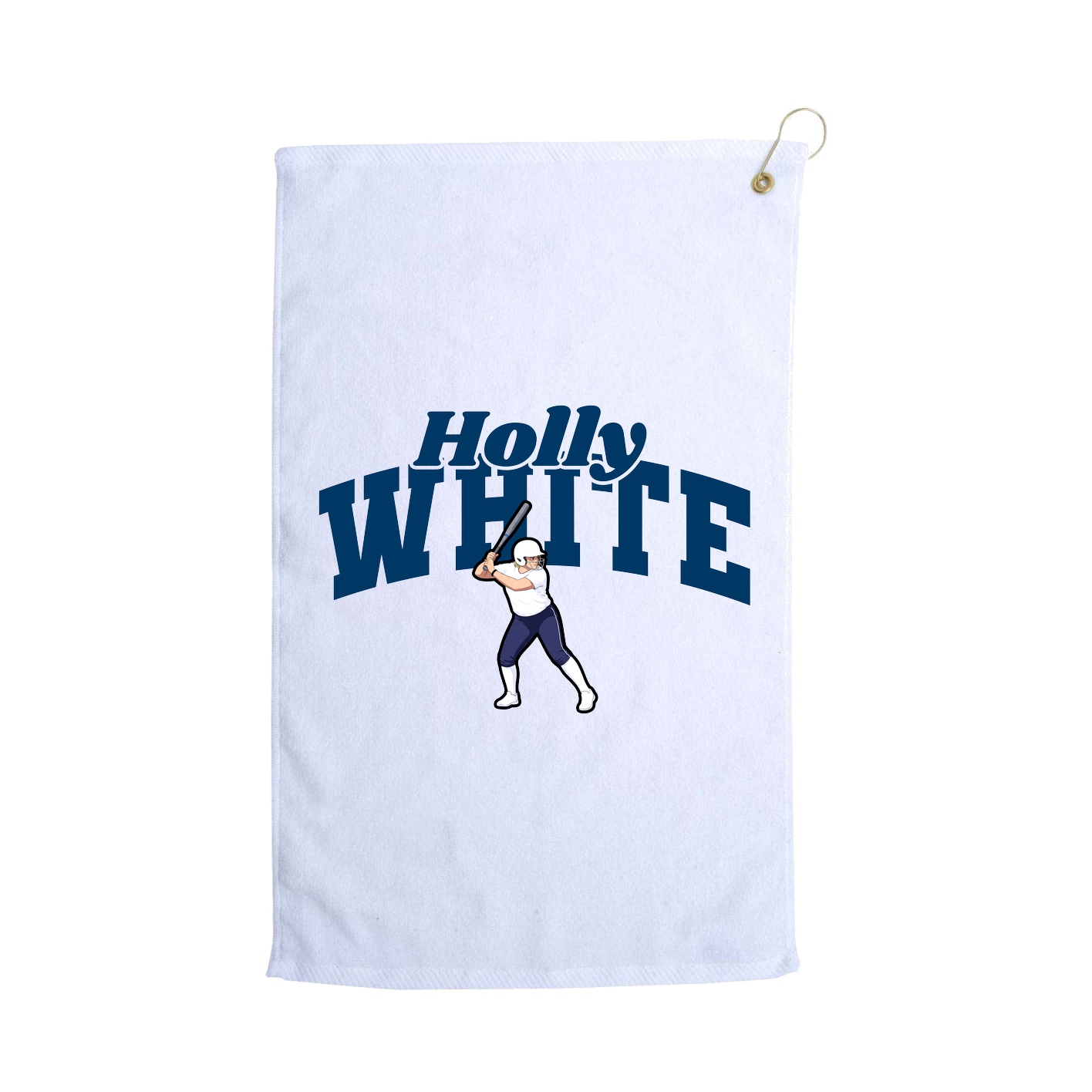 Golf Towel — Signature Arch in White