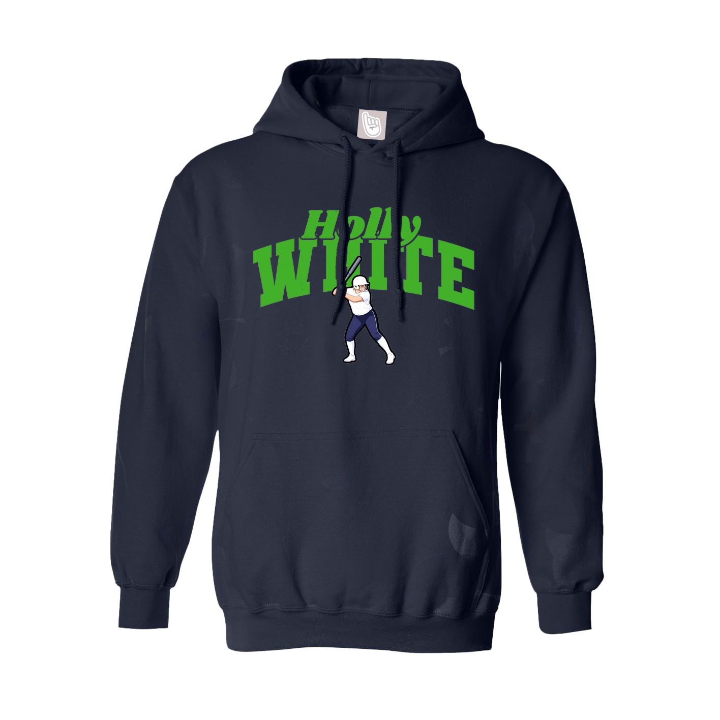Youth Hoodie — Signature Arch in Navy
