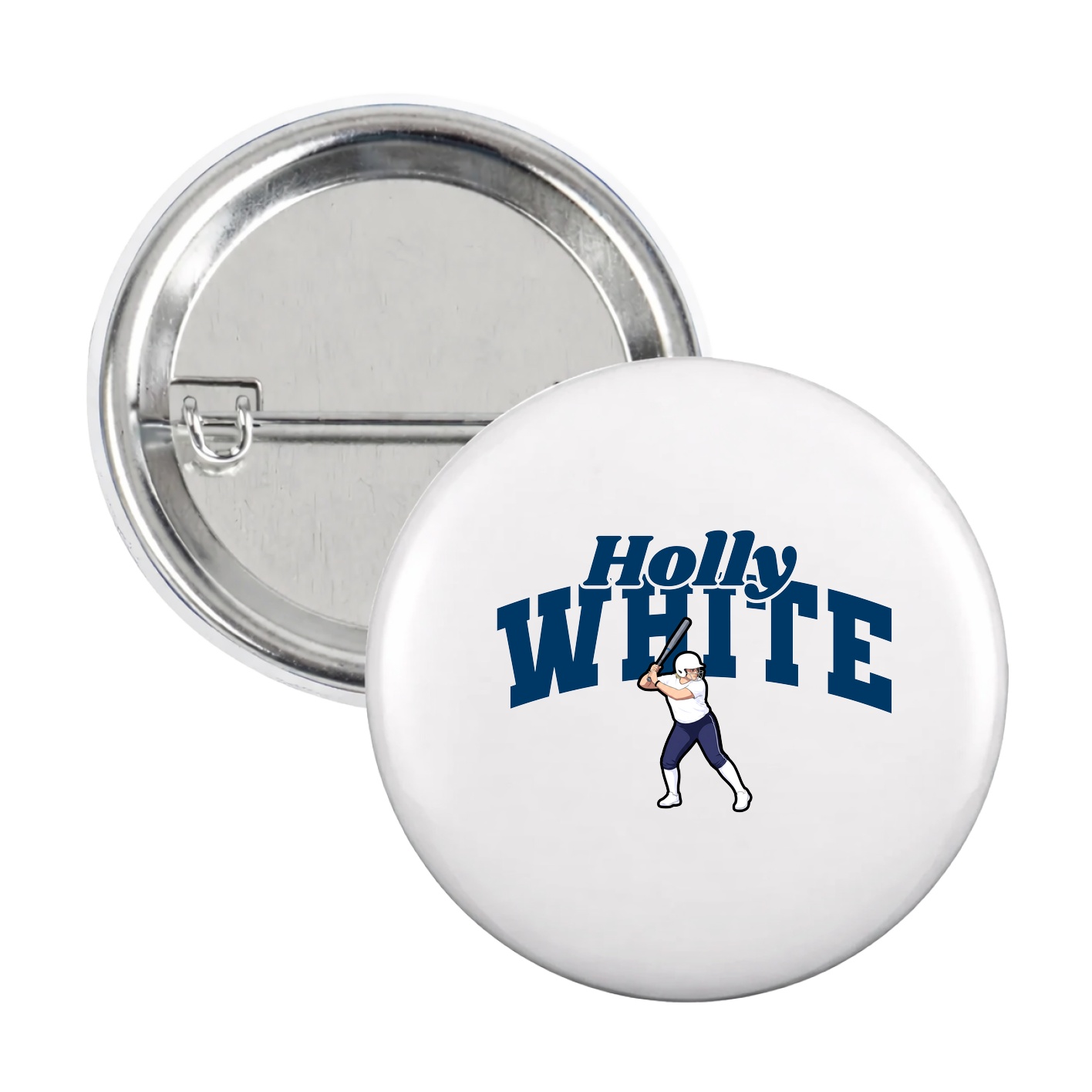 Game Day Button — Signature Arch in White