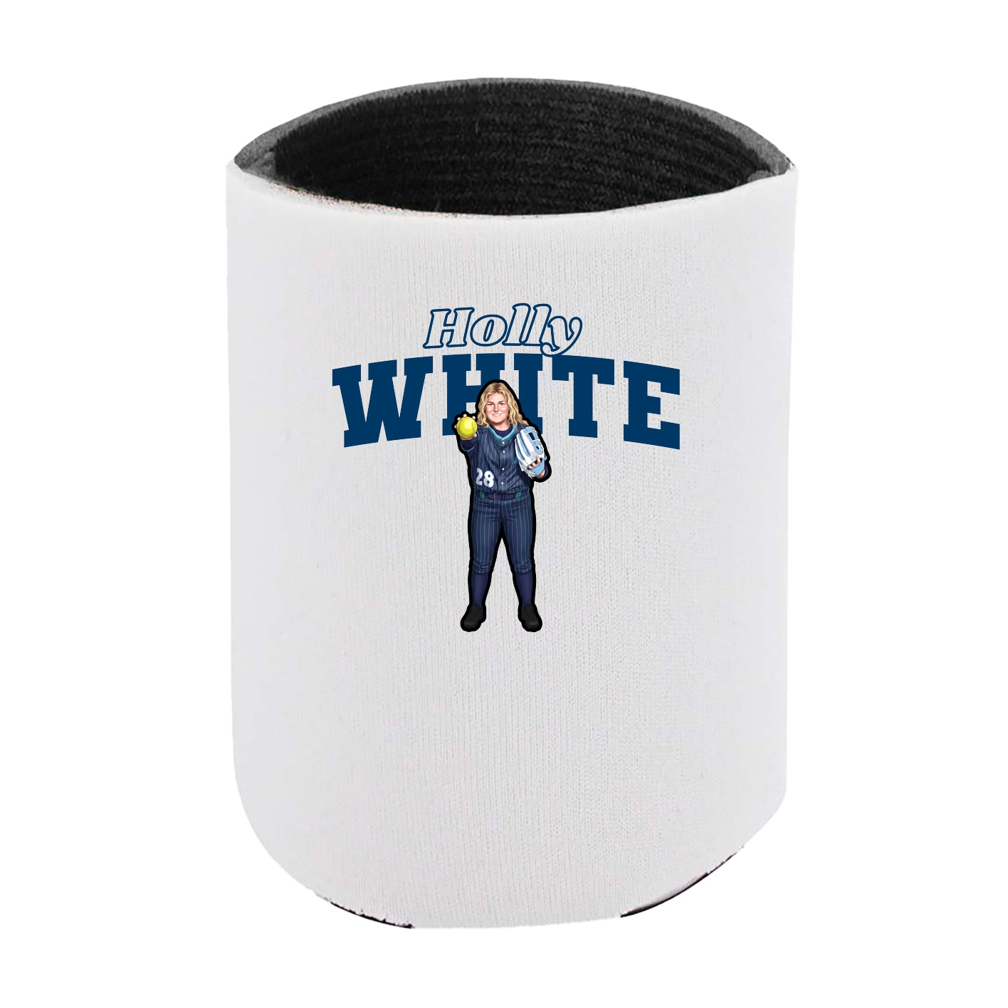 Can Holder — Name Arch in White