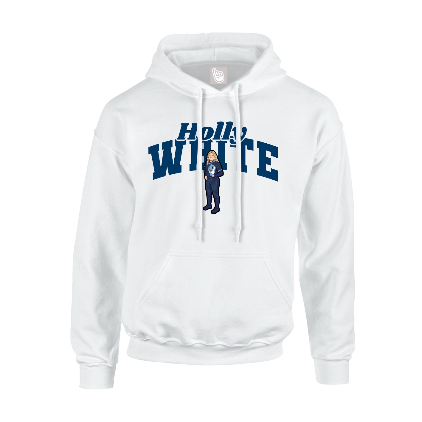 Youth Hoodie — Signature Arch in White