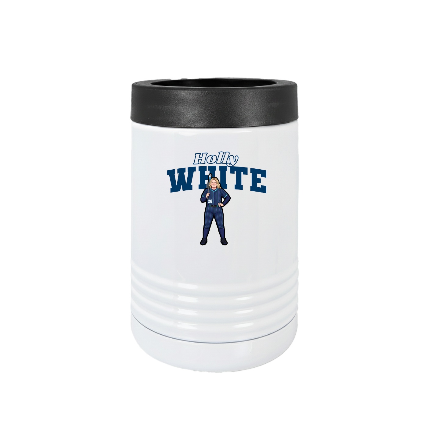 Beverage Holder — Name Arch in White