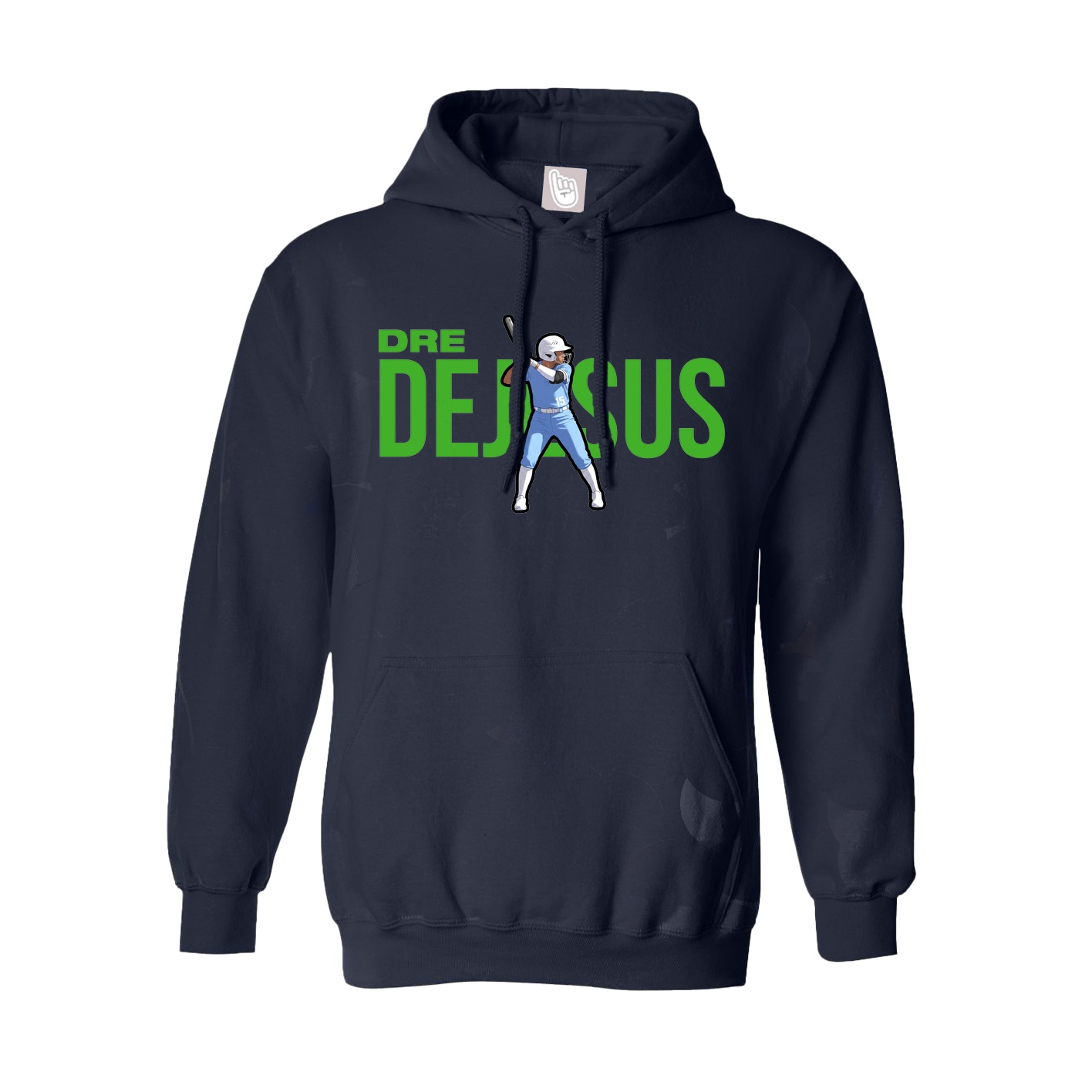 Hoodie — Player Name in Navy