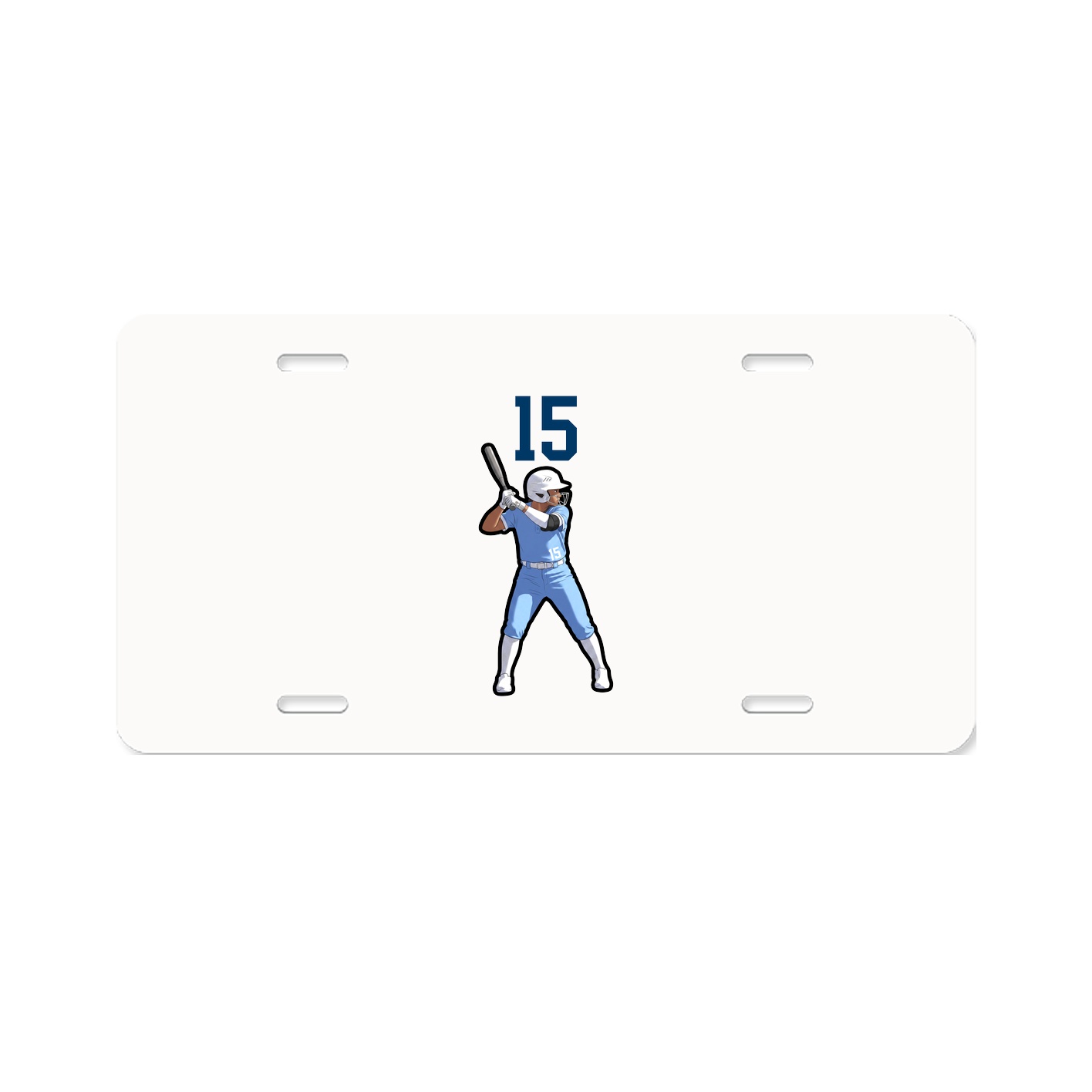 License Plate — Number Top in Classic