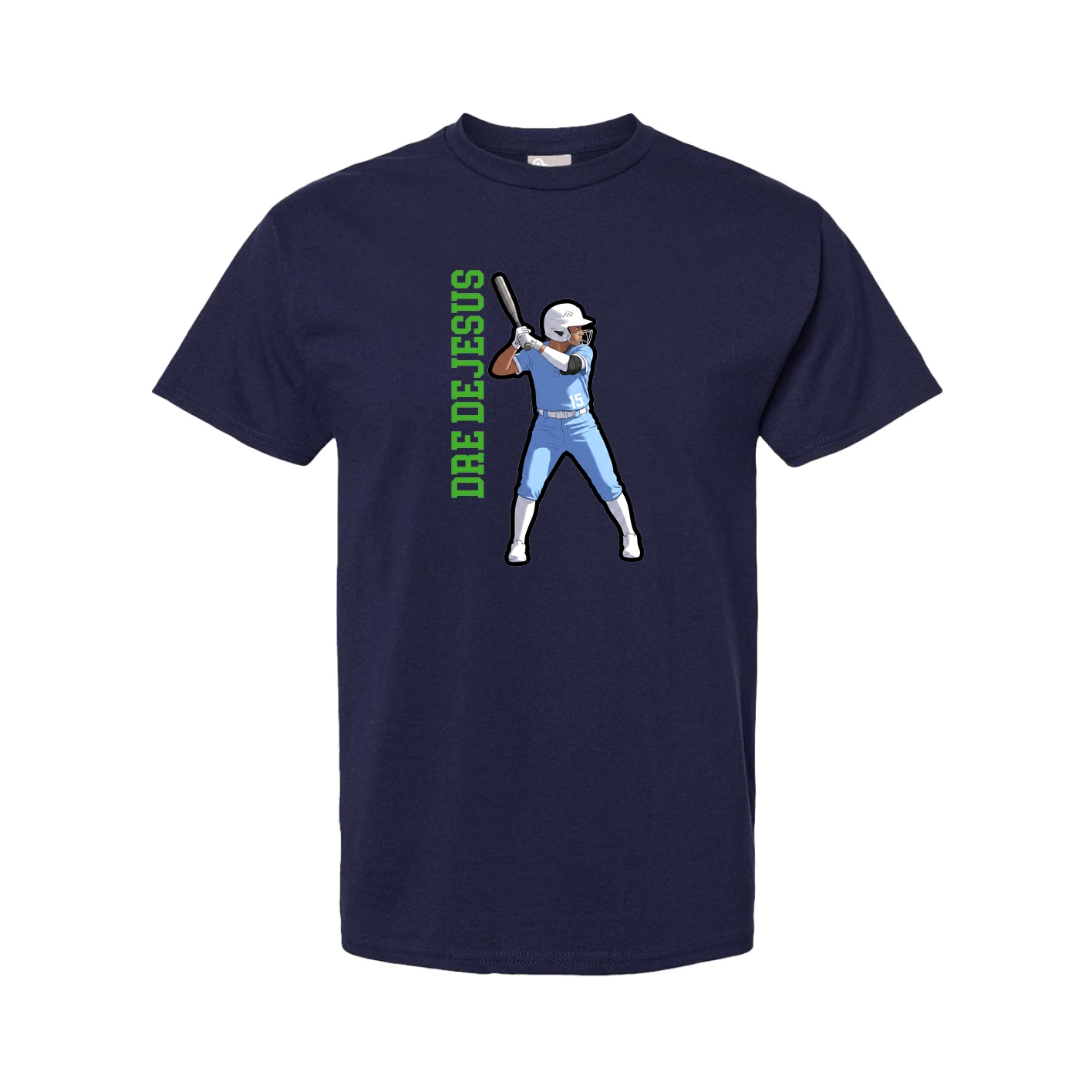 Tee — Name Vertical in Navy