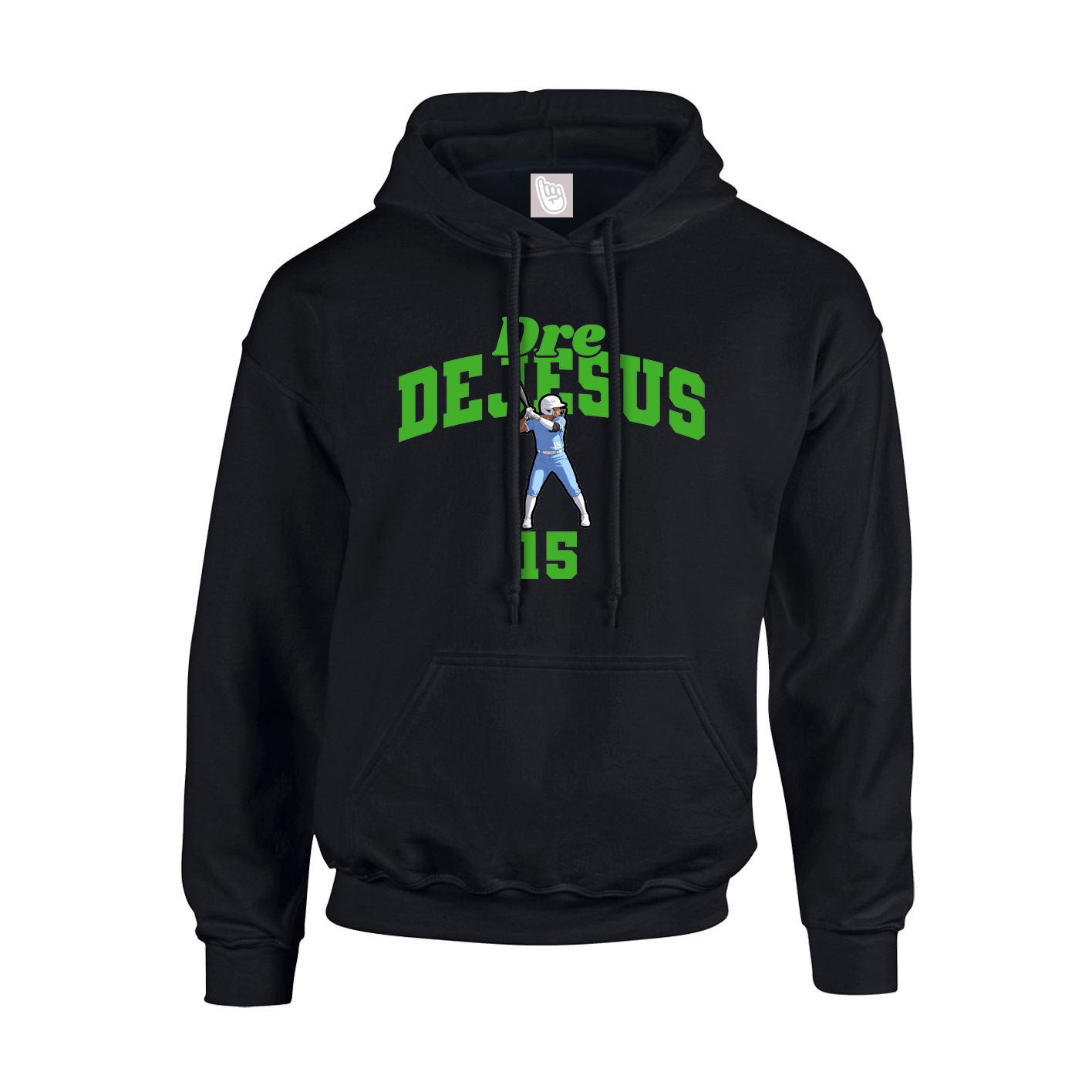 Youth Hoodie — Signature Arch in Black