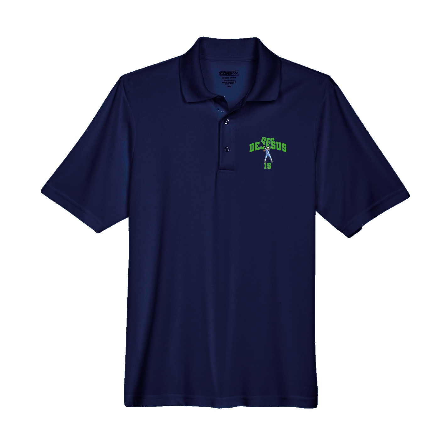 Performance Polo — Signature Arch in Navy