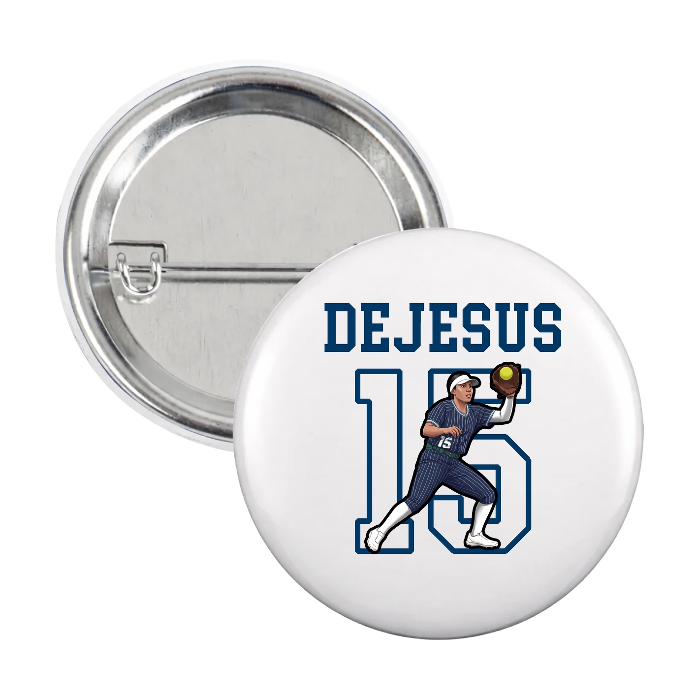 Game Day Button — Shirsey in White