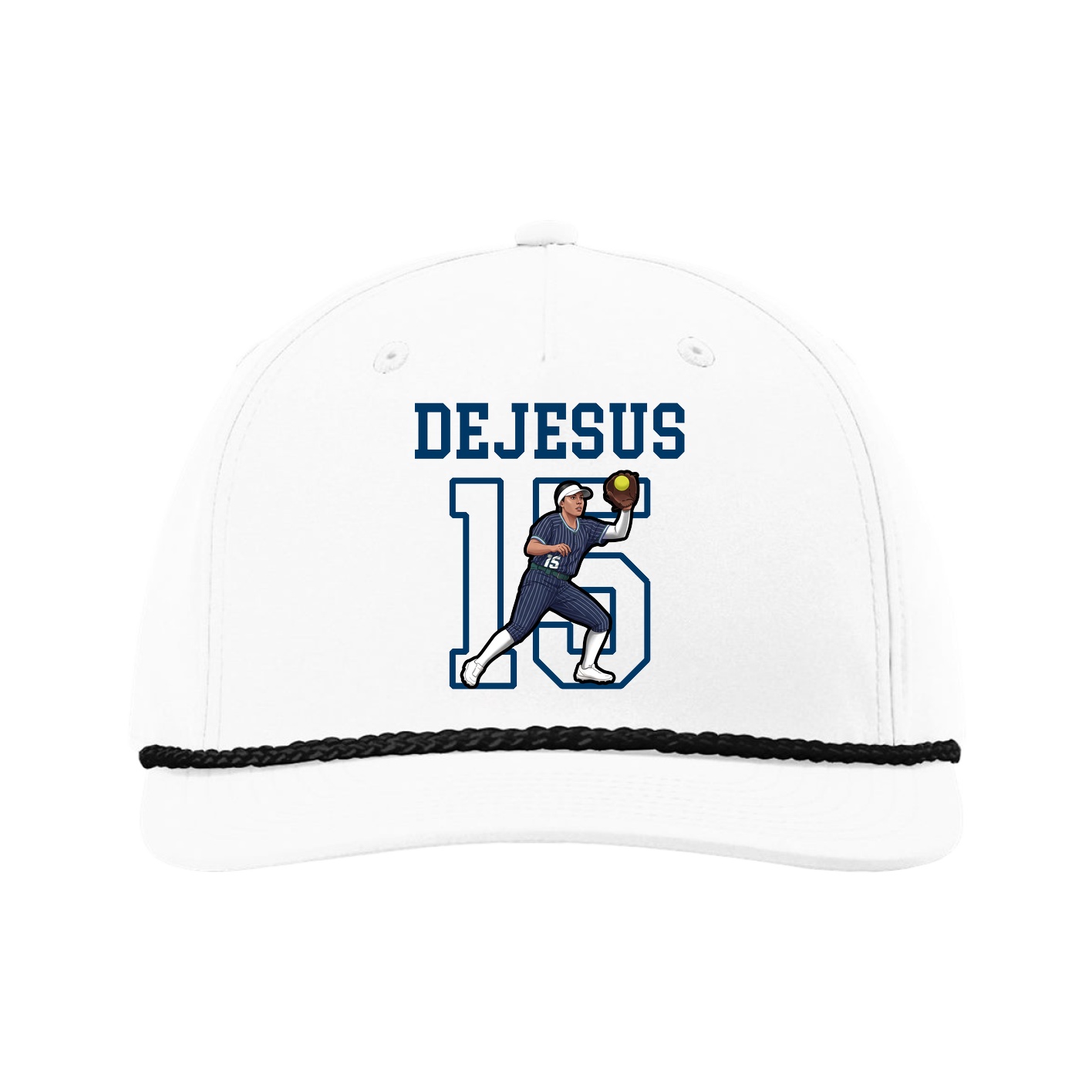 Five-Panel Classic Rope Cap — Shirsey in White