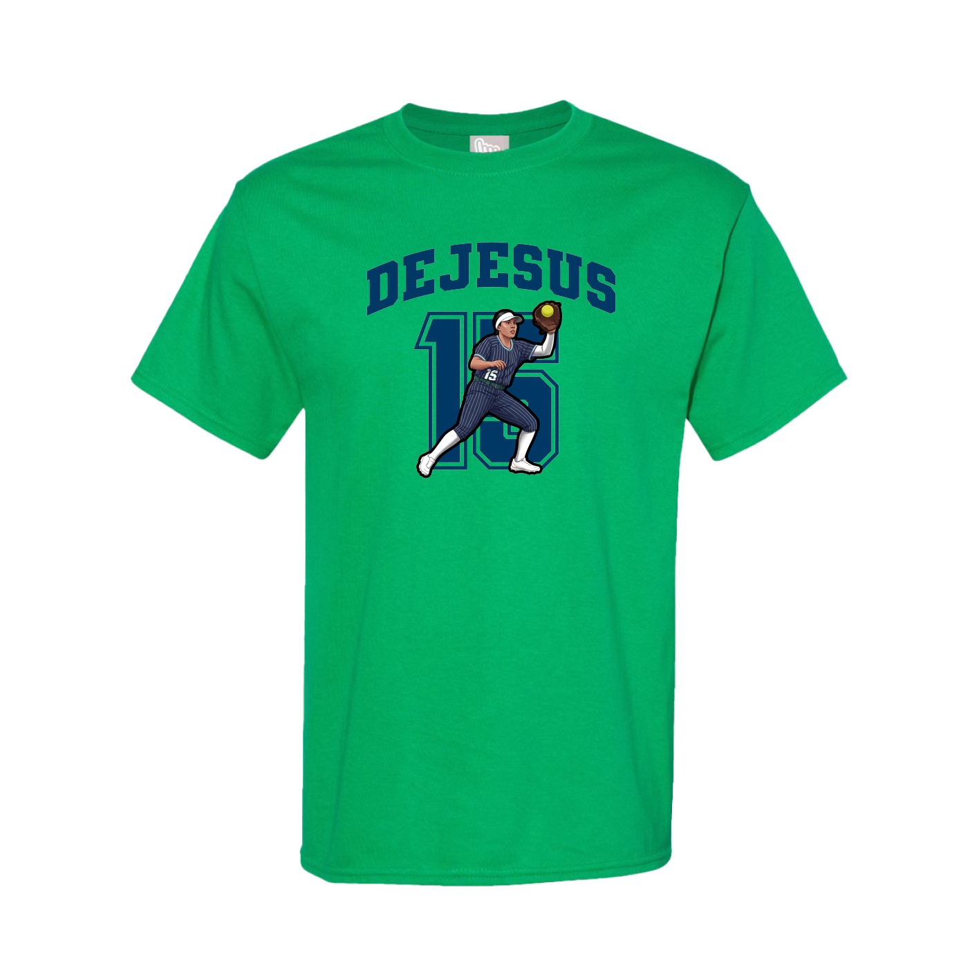 Youth Tee — Number in Green