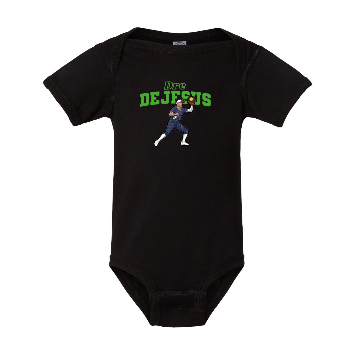 Baby Onesie — Name Arch in Black