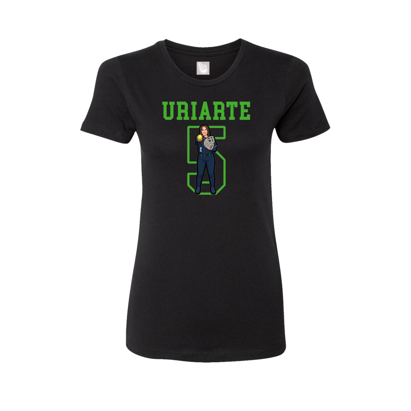 Fitted Women's Tee — Shirsey in Black