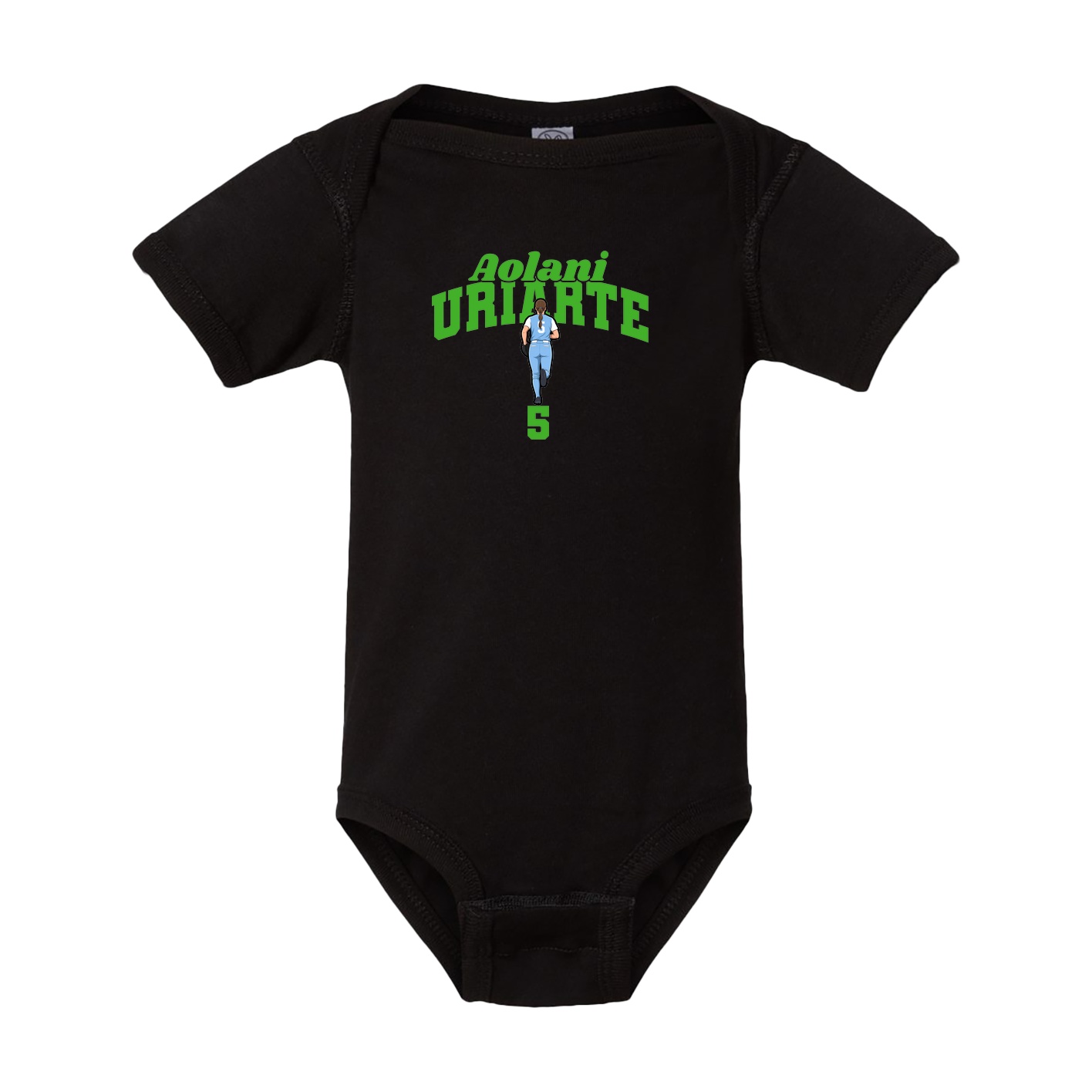 Baby Onesie — Signature Arch in Black