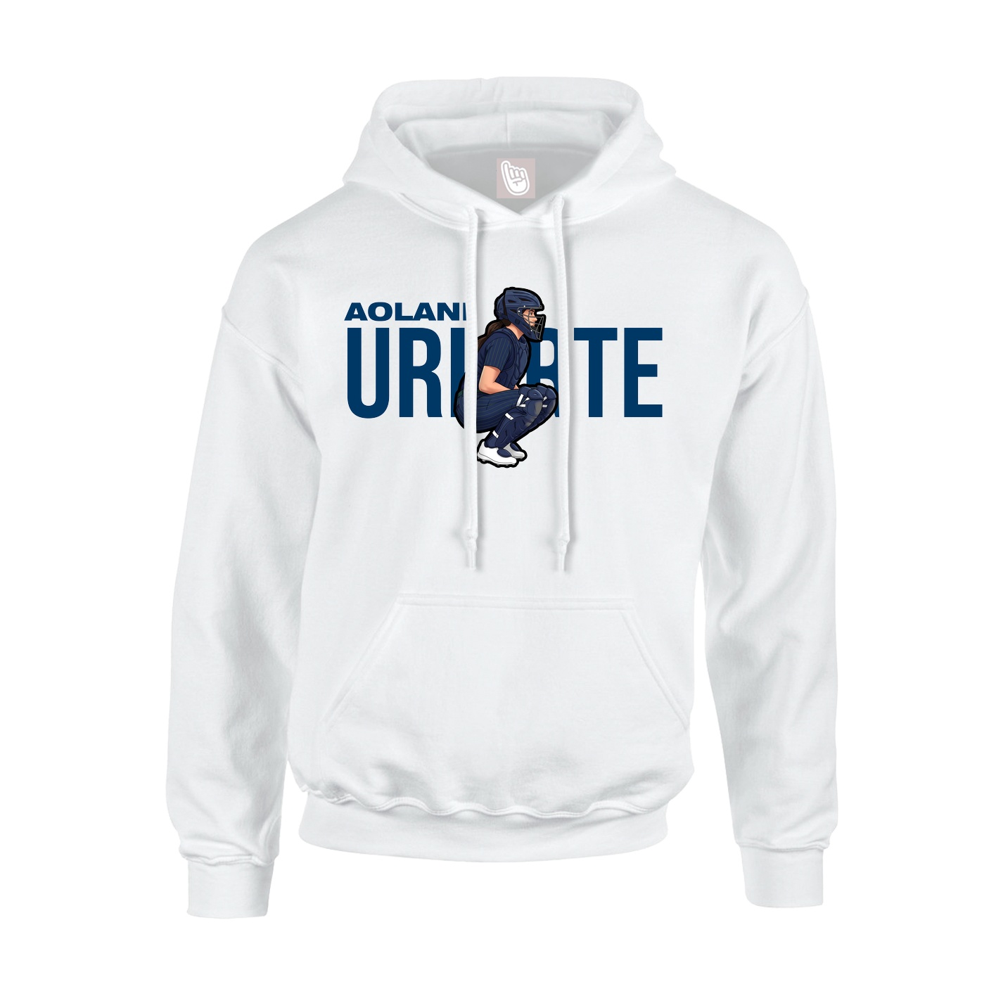 Youth Hoodie — Player Name in White