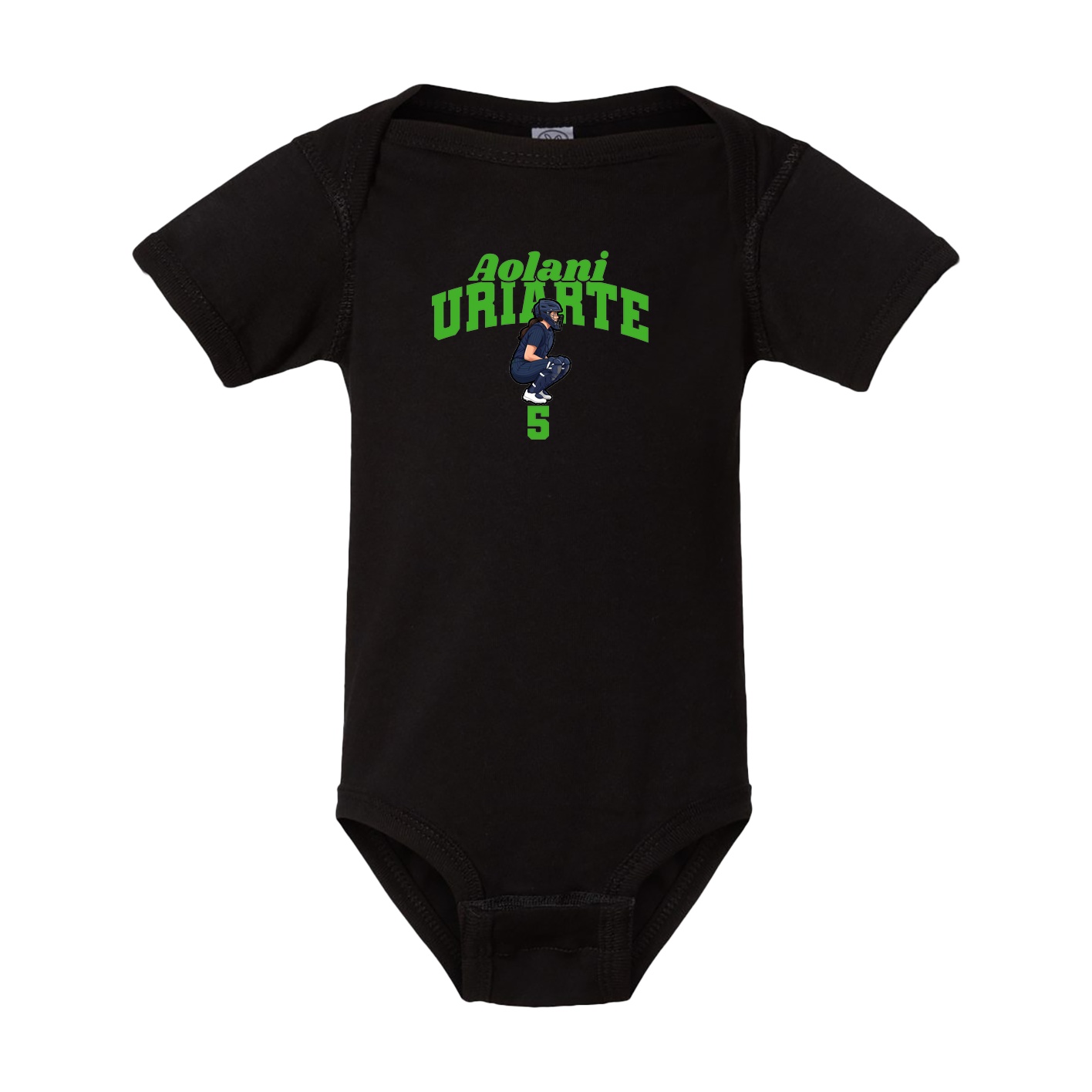 Baby Onesie — Signature Arch in Black